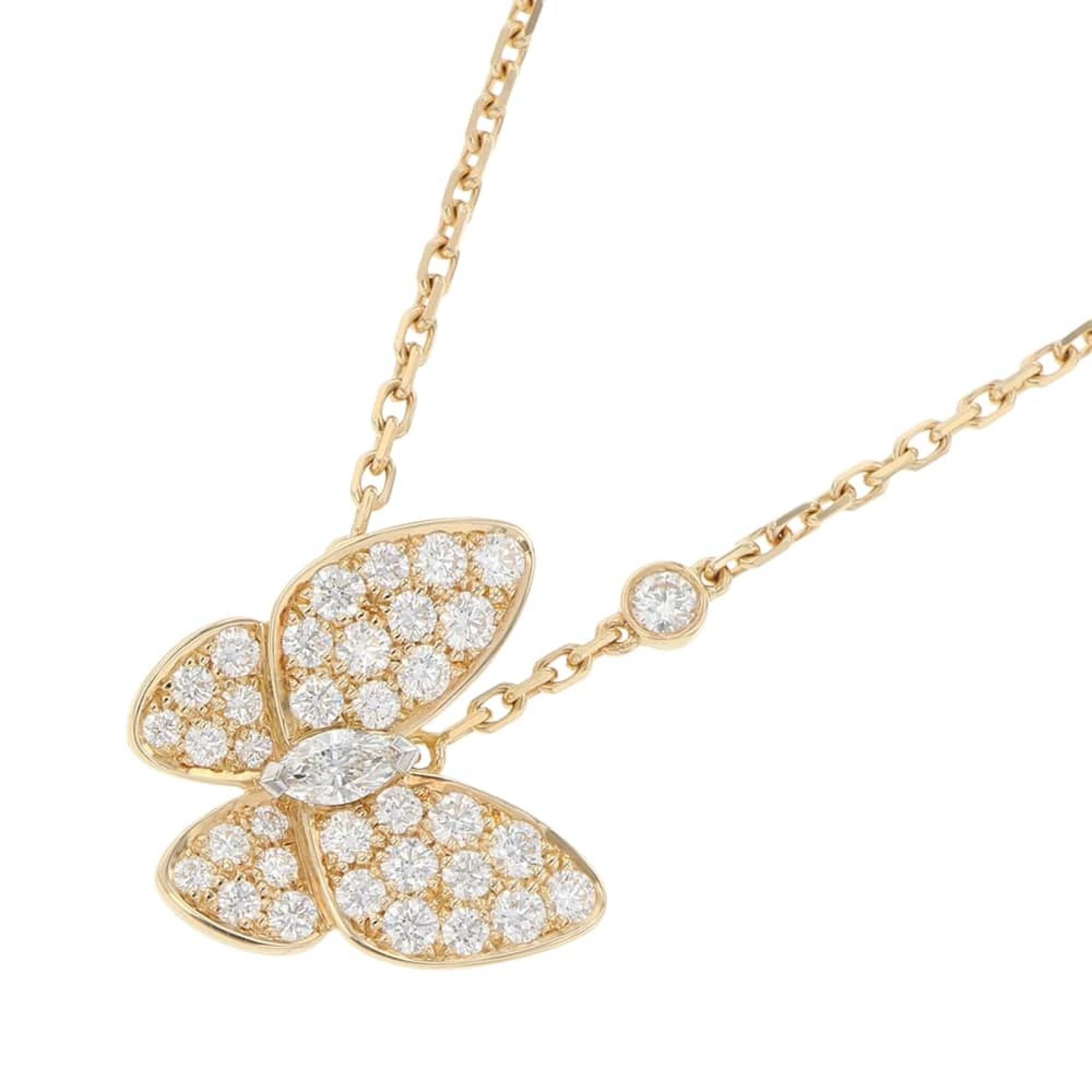 Van Cleef & Arpels Necklace de Papillon Pendant Diamond 36P K18YG Yellow Gold VCARP3DP00