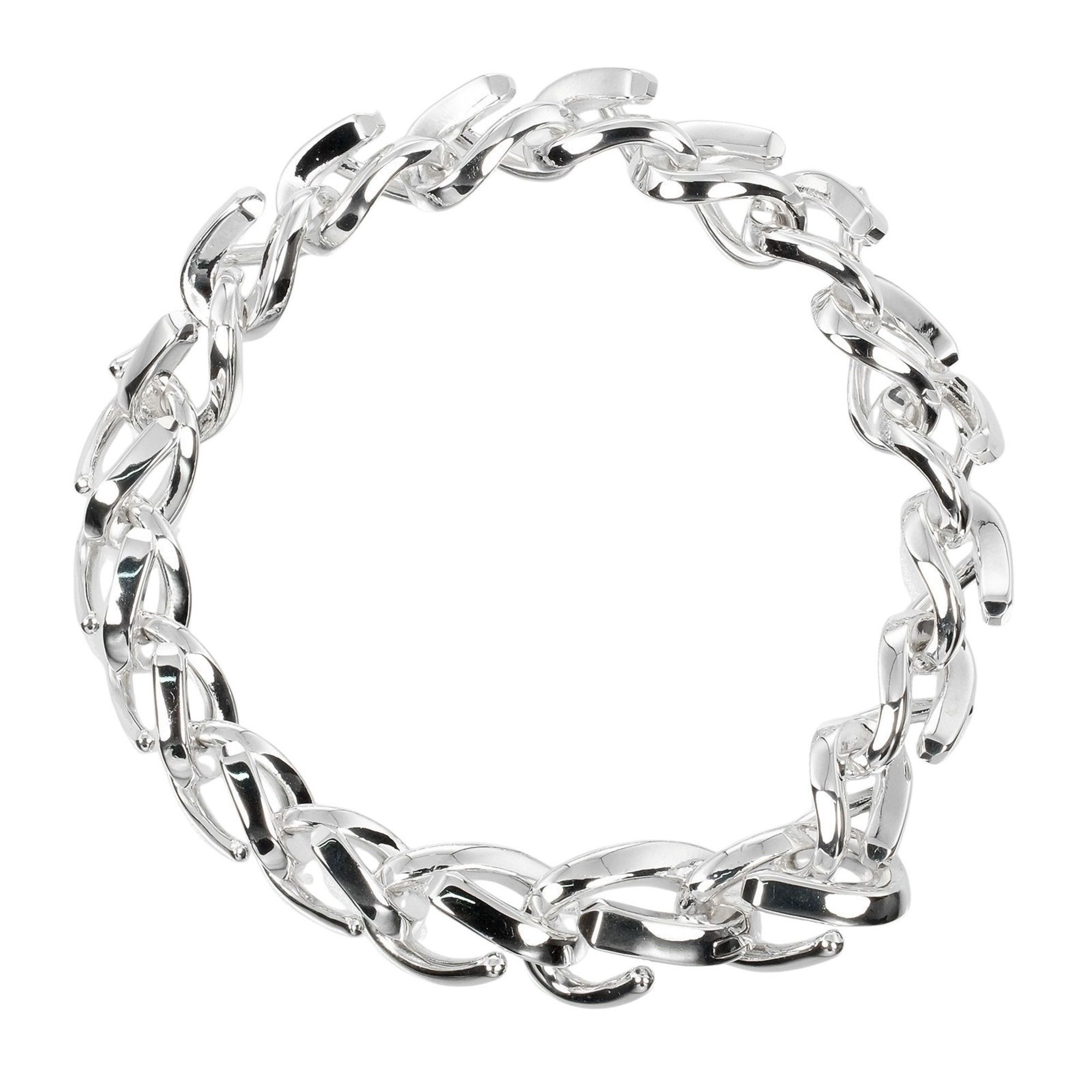 Tiffany & Co. Forged Medium Link Bracelet, 16.8cm wrist size, 925 silver, approx. 37g