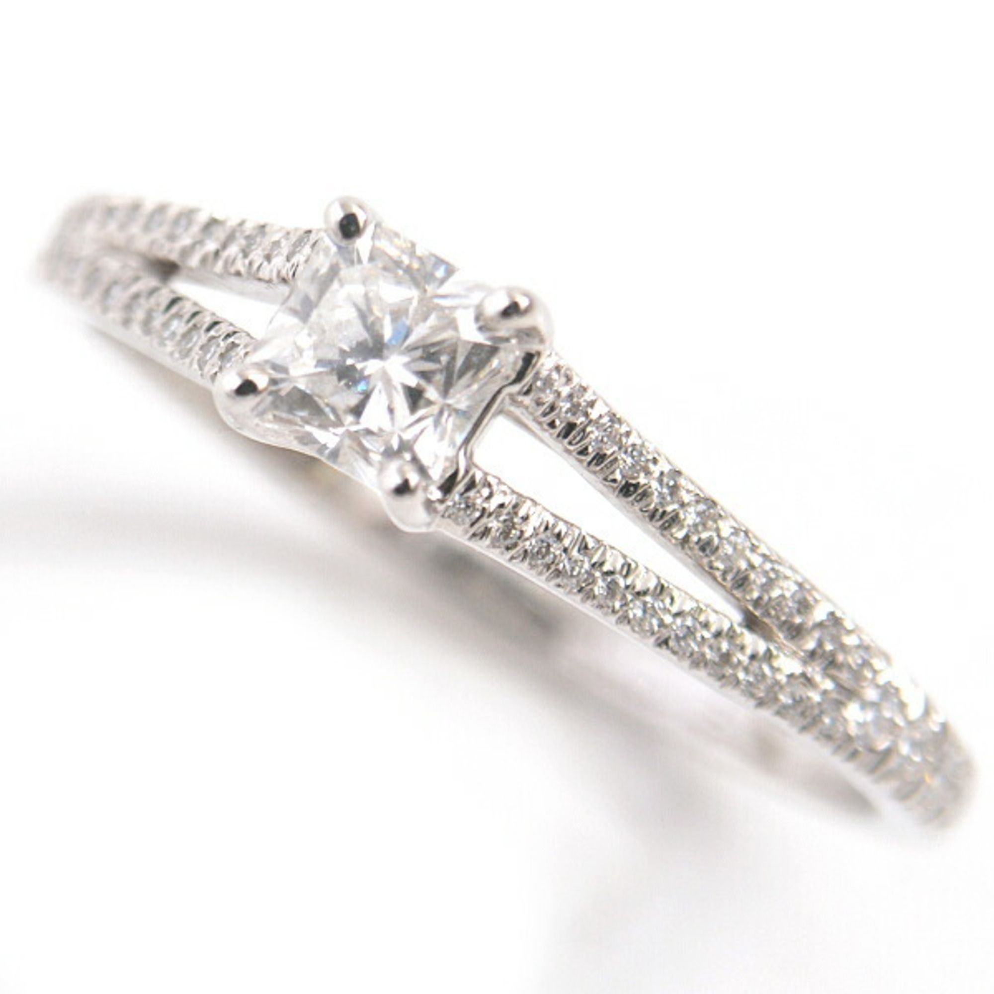 Tiffany Women's Lucida Diamond Ring D0.31ct Platinum TIFFANY PT950