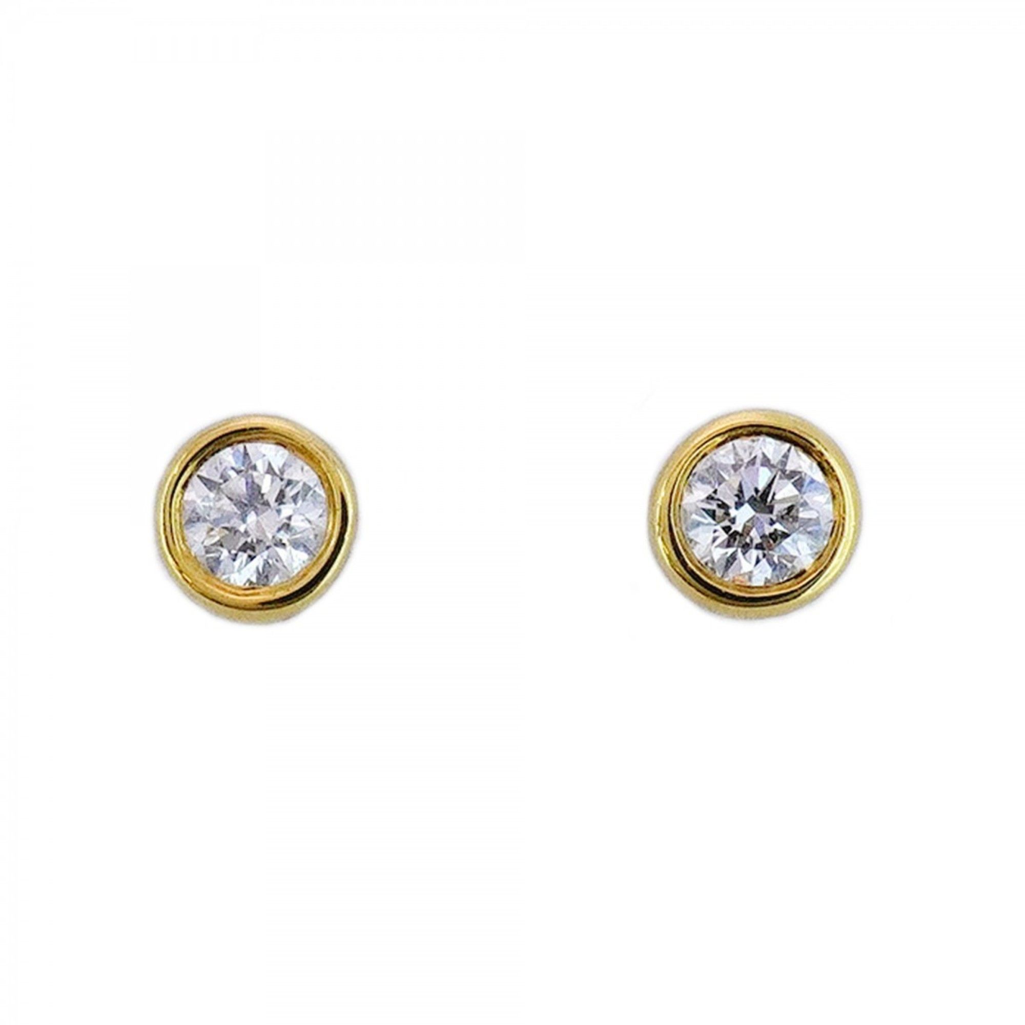 Tiffany & Co. By the Yard Earrings, 1PD, 18KYG Yellow Gold with Diamonds, Women's, P1118733