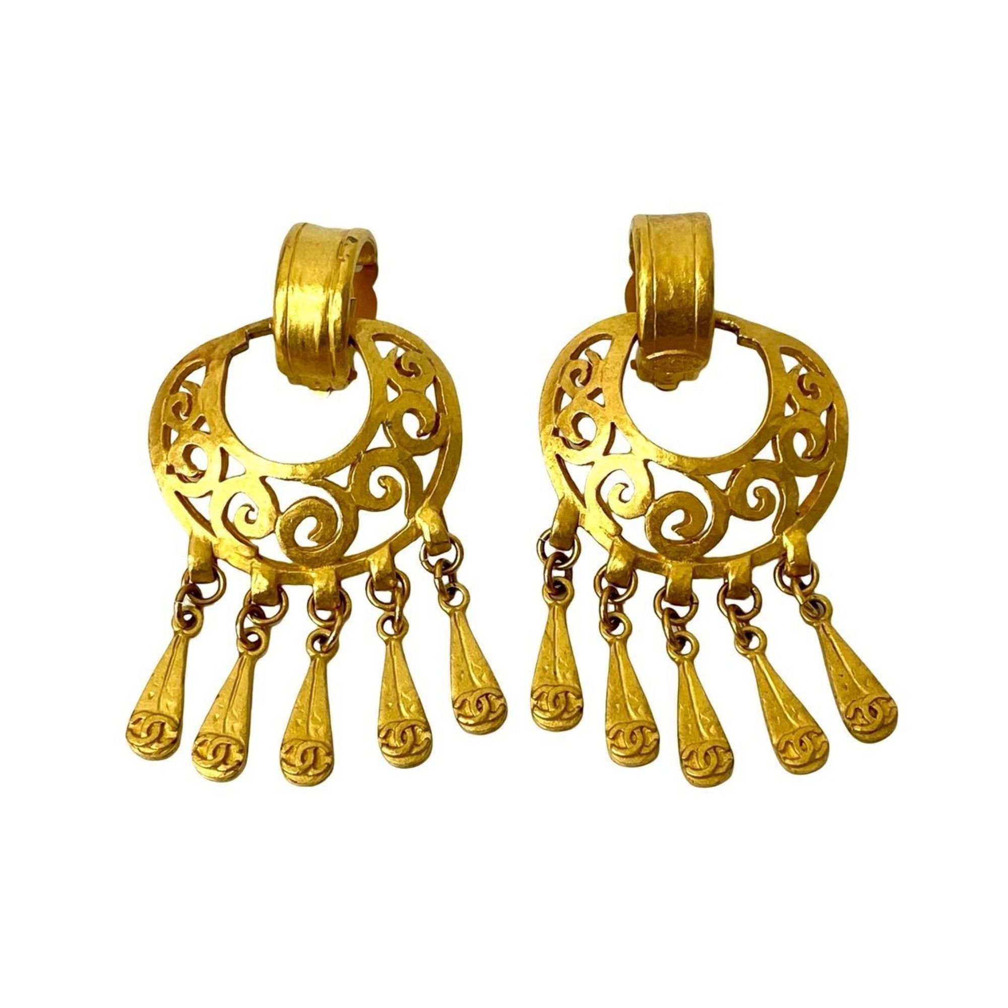 CHANEL Coco Mark Earrings and Ear Cuffs, Women's Gold, 81203