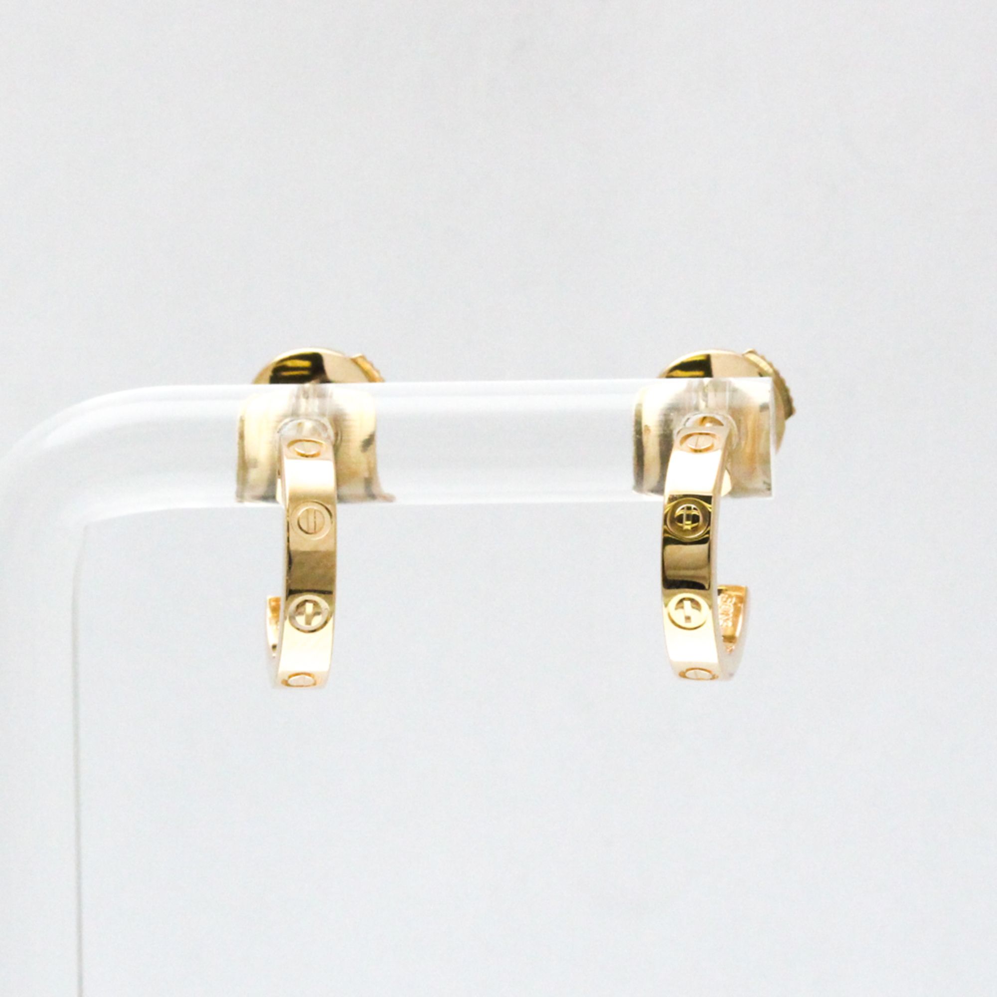 Cartier Baby Love Earrings No Stone Pink Gold (18K) Stud Earrings Pink Gold