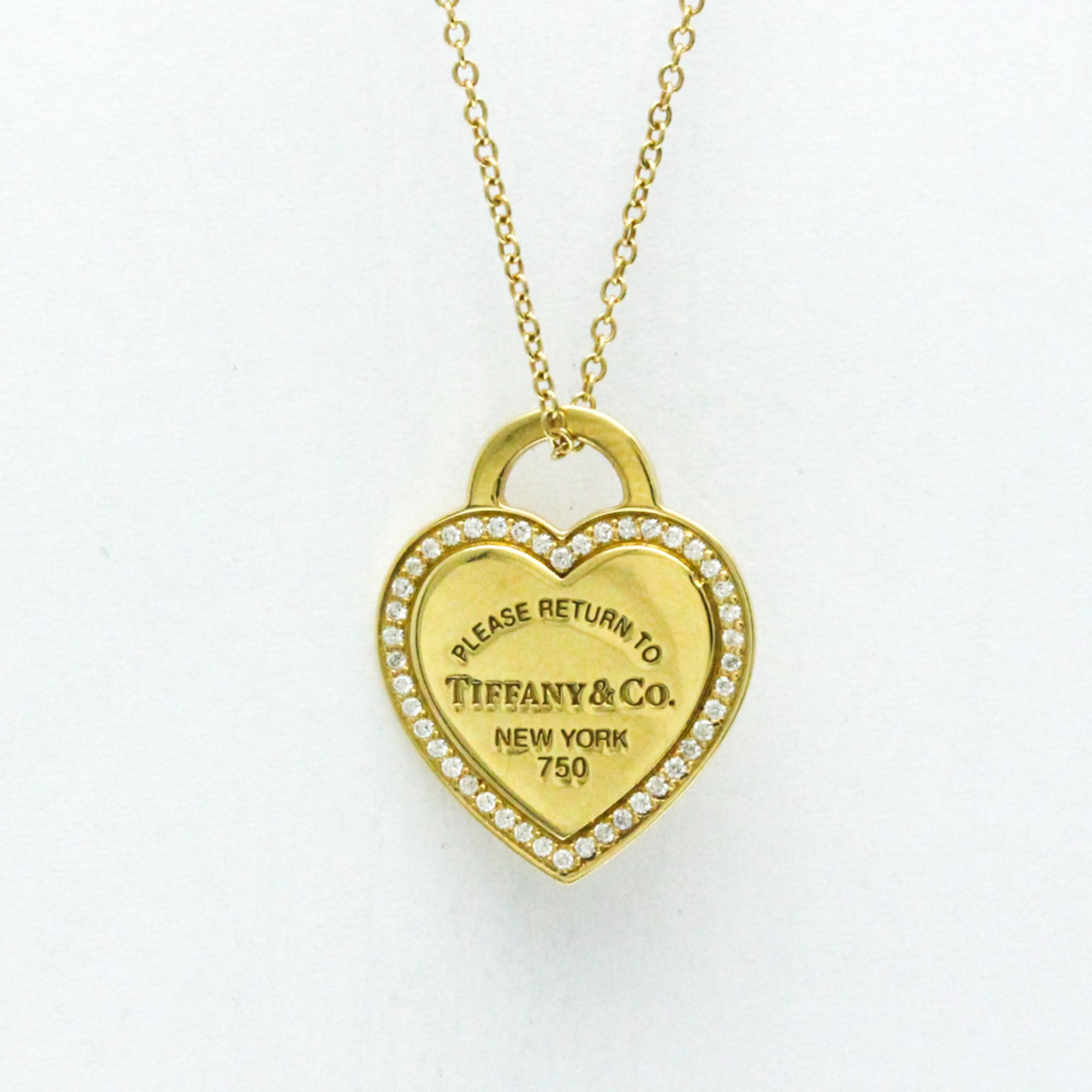 Tiffany Return To Tiffany Gold Diamond Women,Men Fashion Pendant Necklace (Yellow Gold)