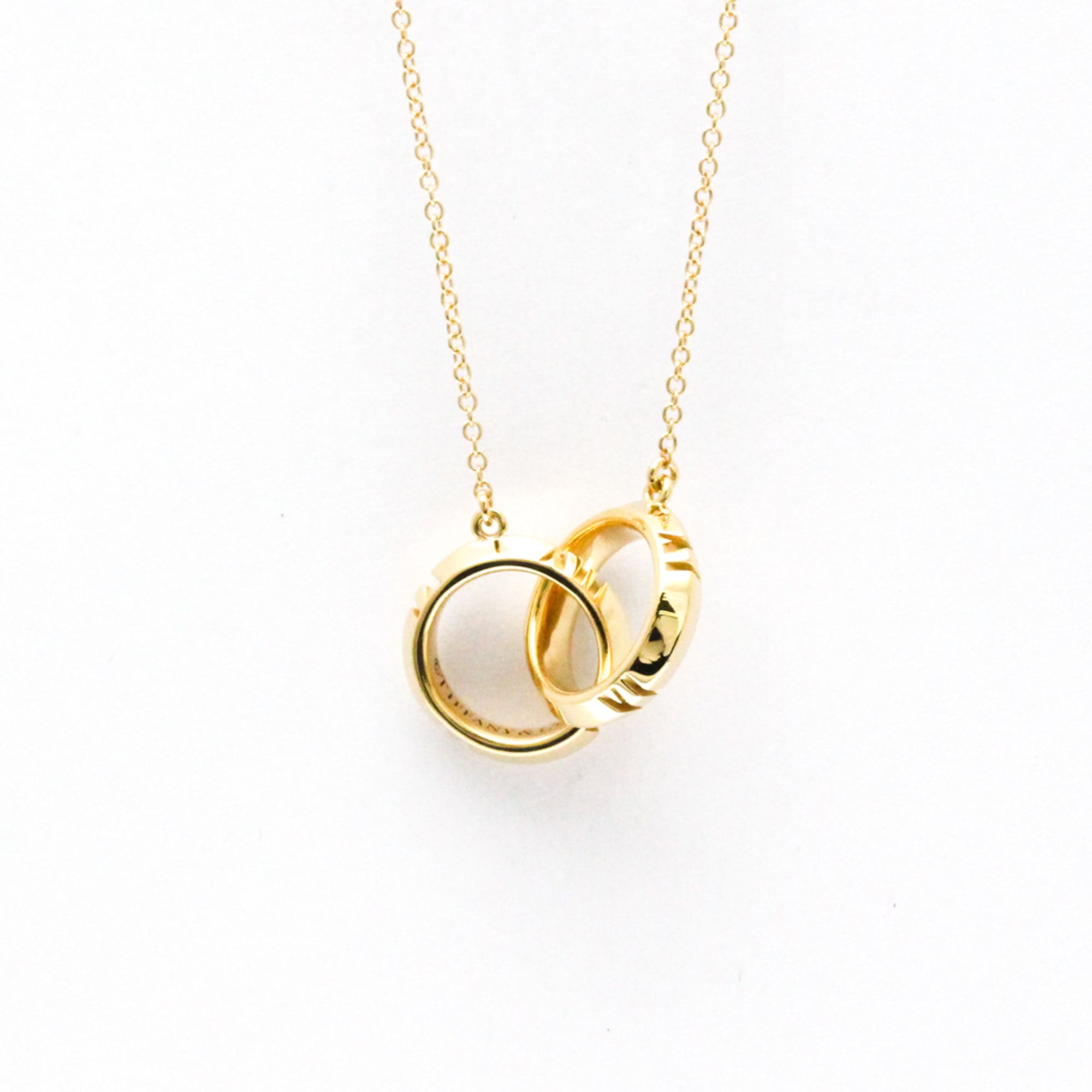 Tiffany Atlas X Closed Interlocking Necklace Pink Gold (18K) No Stone Men,Women Fashion Pendant Neck