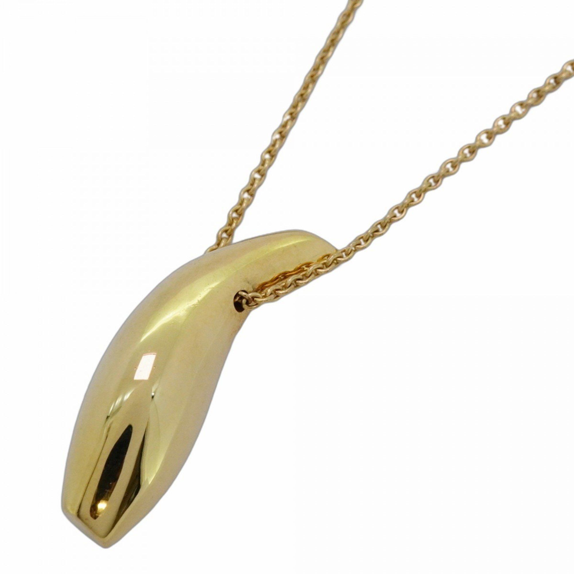 Tiffany Frank Gehry Fish Necklace in 18KYG Yellow Gold for Women