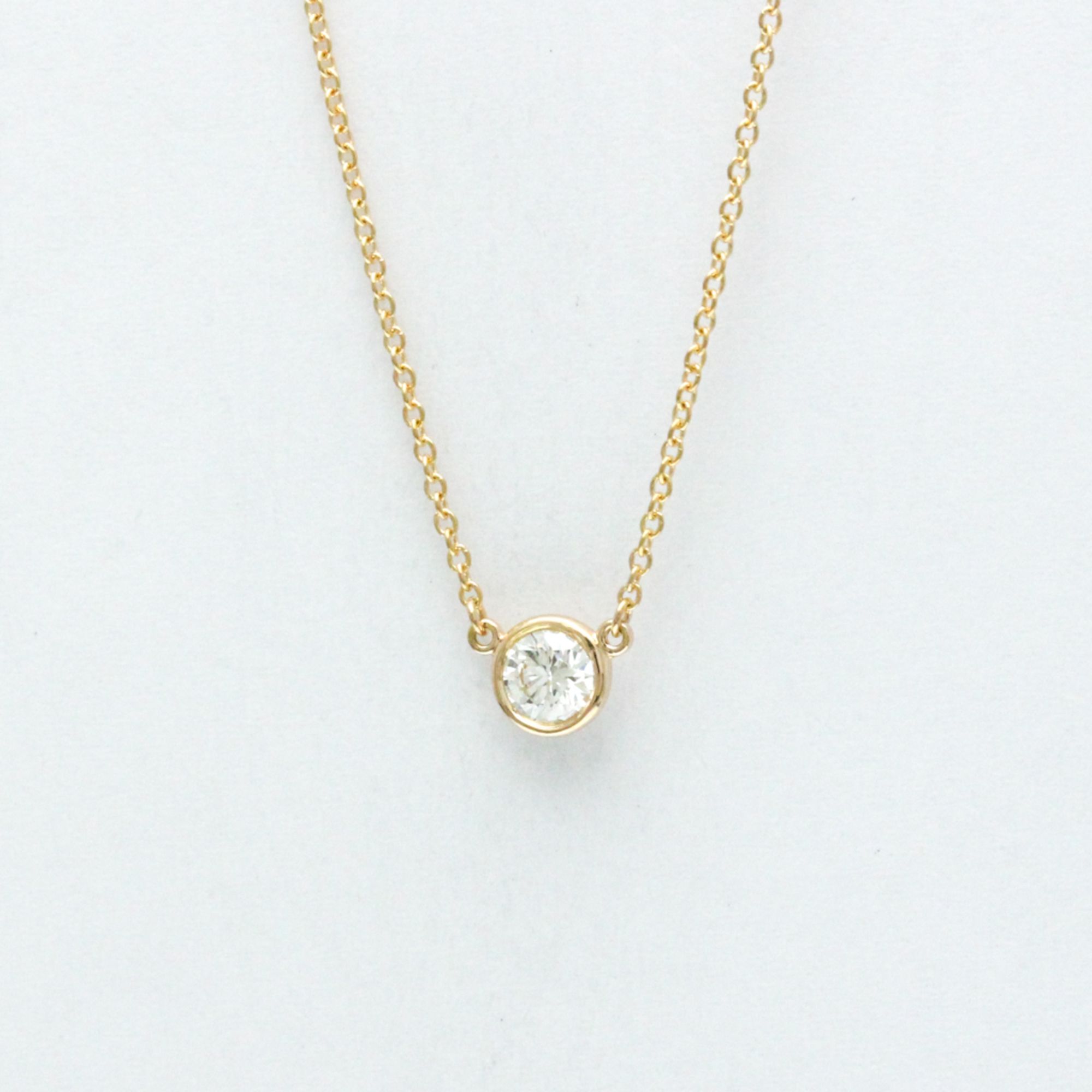 Tiffany By The Yard Diamond Necklace Pink Gold (18K) Diamond Men,Women Fashion Pendant Necklace Cara