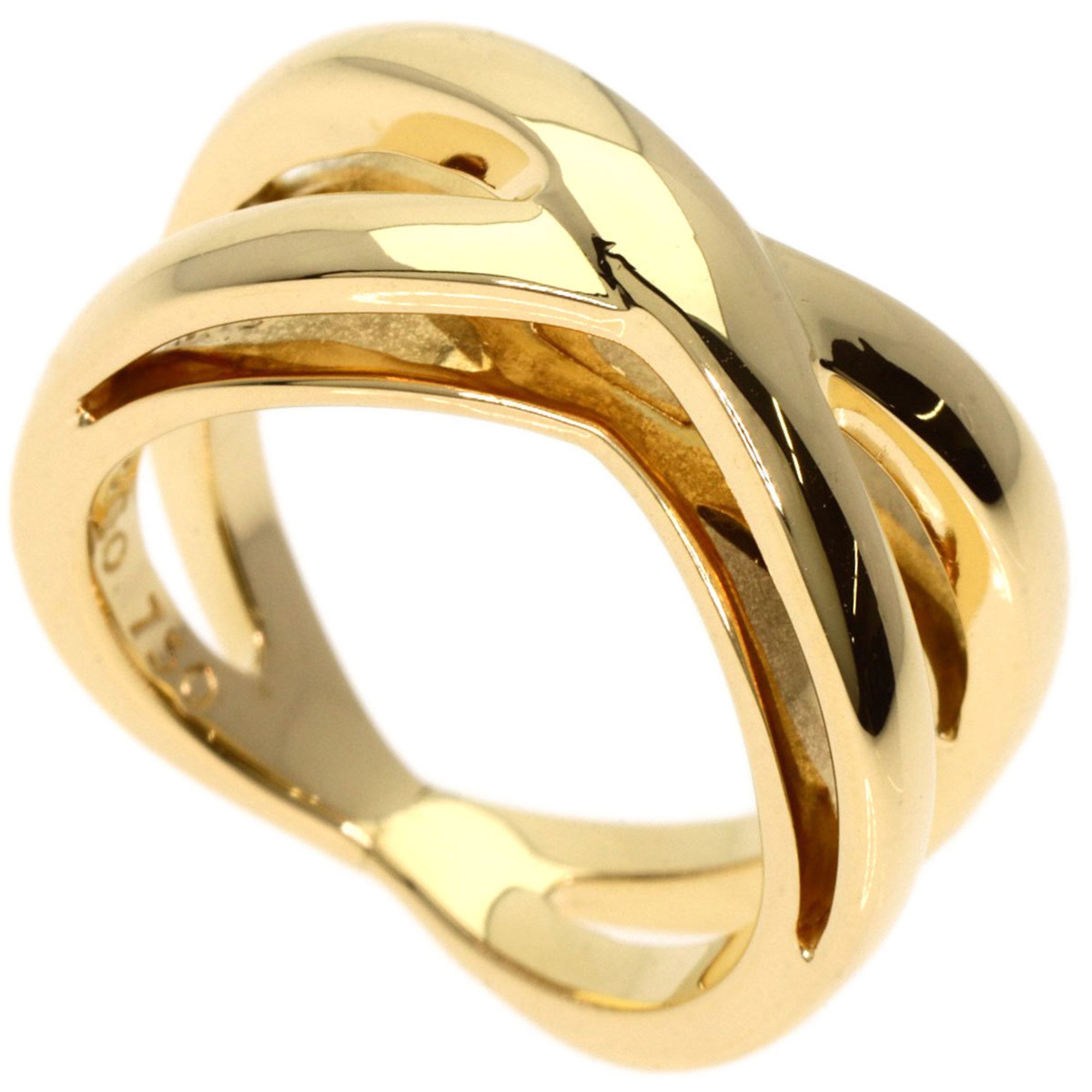 Tiffany Cross Ring, 18K Yellow Gold, Women's