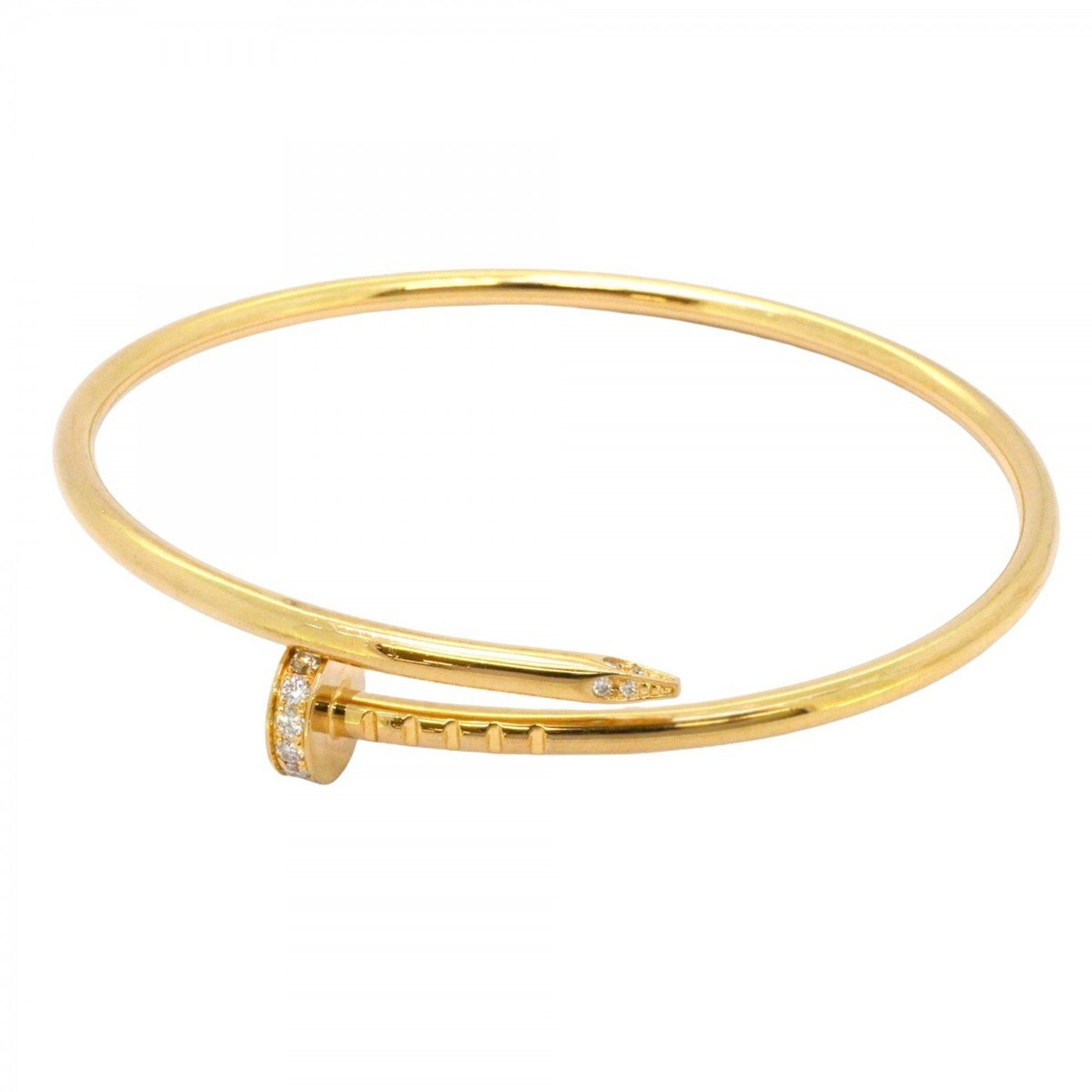 Cartier Juste Un Clou Bangle, 18KYG Yellow Gold with Diamonds, Women's