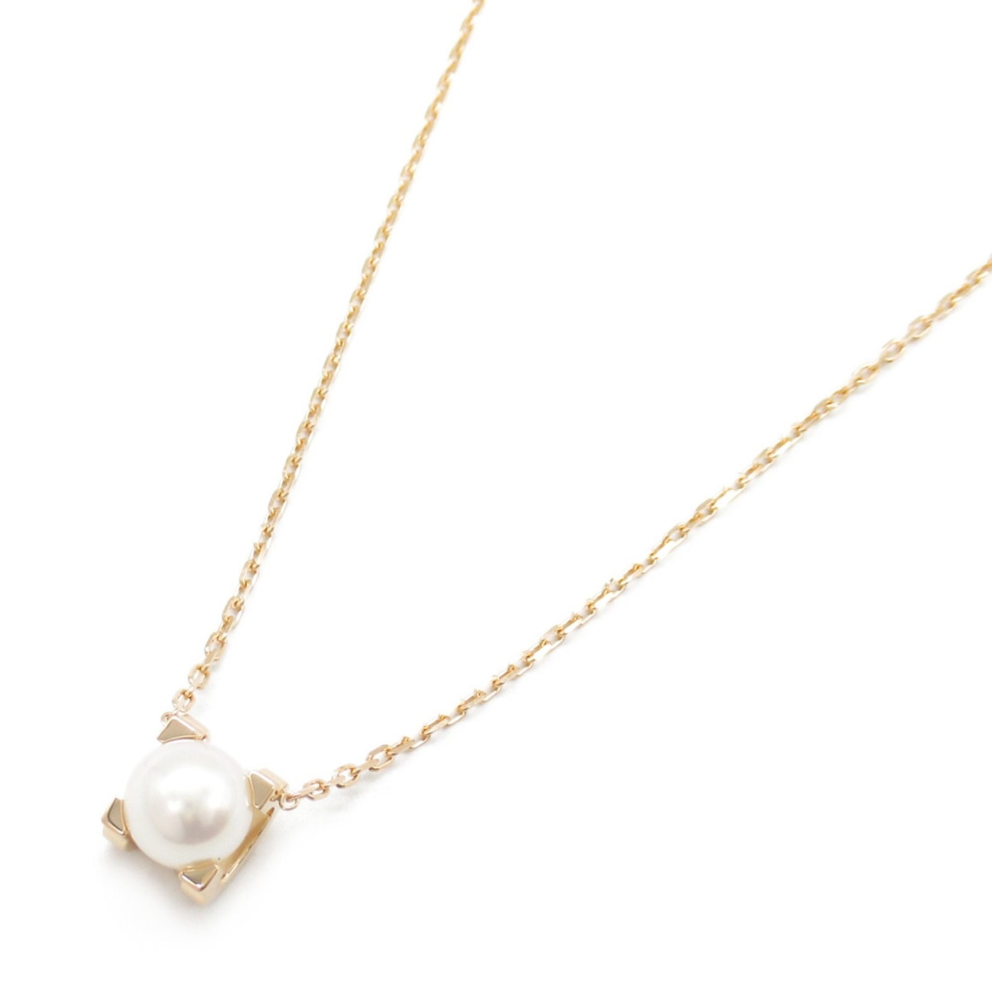 Cartier C de Pearl Necklace, 18K Pink Gold (K18PG) with White Pearls, for Women