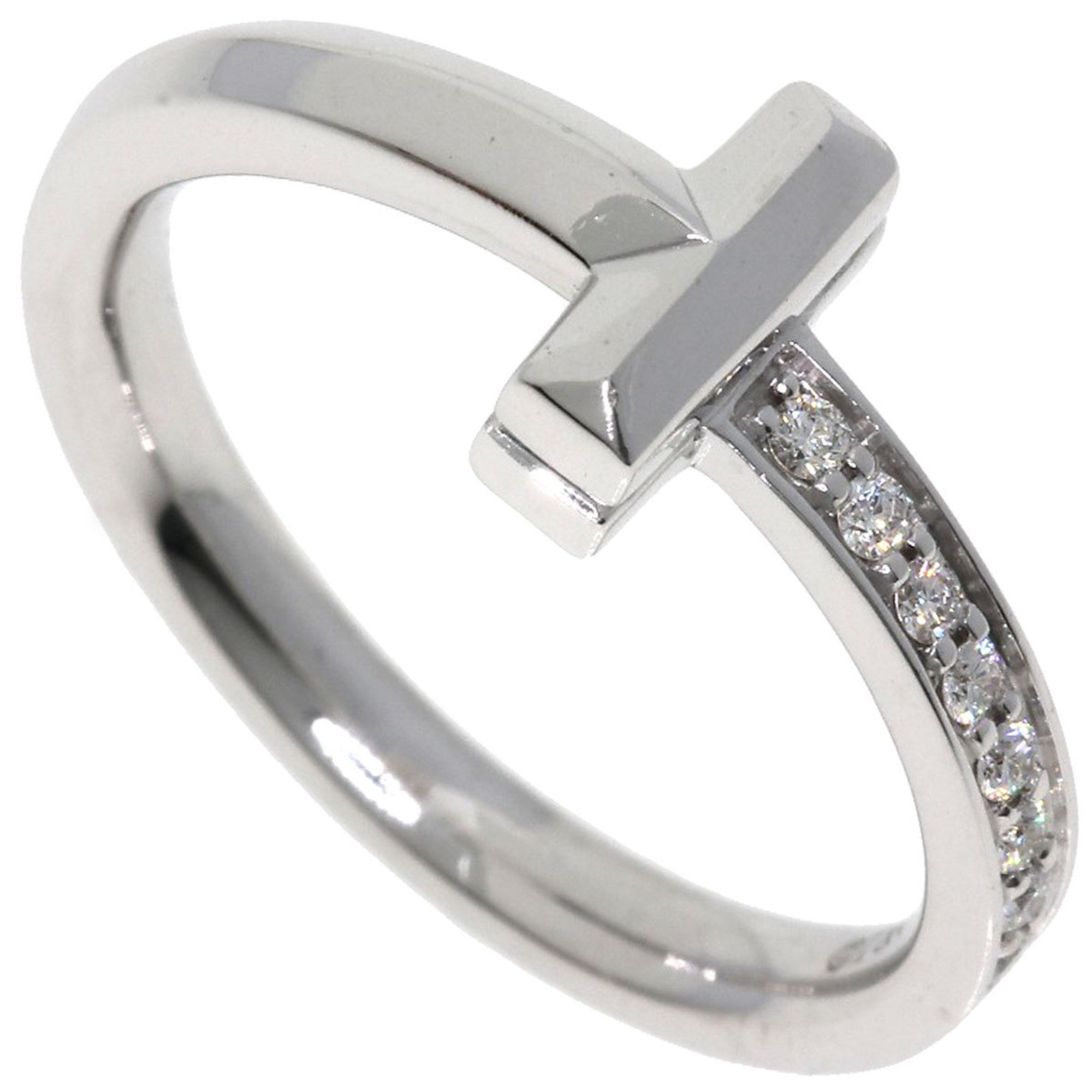 Tiffany T One Half Diamond Ring, 18K White Gold, Women's, TIFFANY & Co.