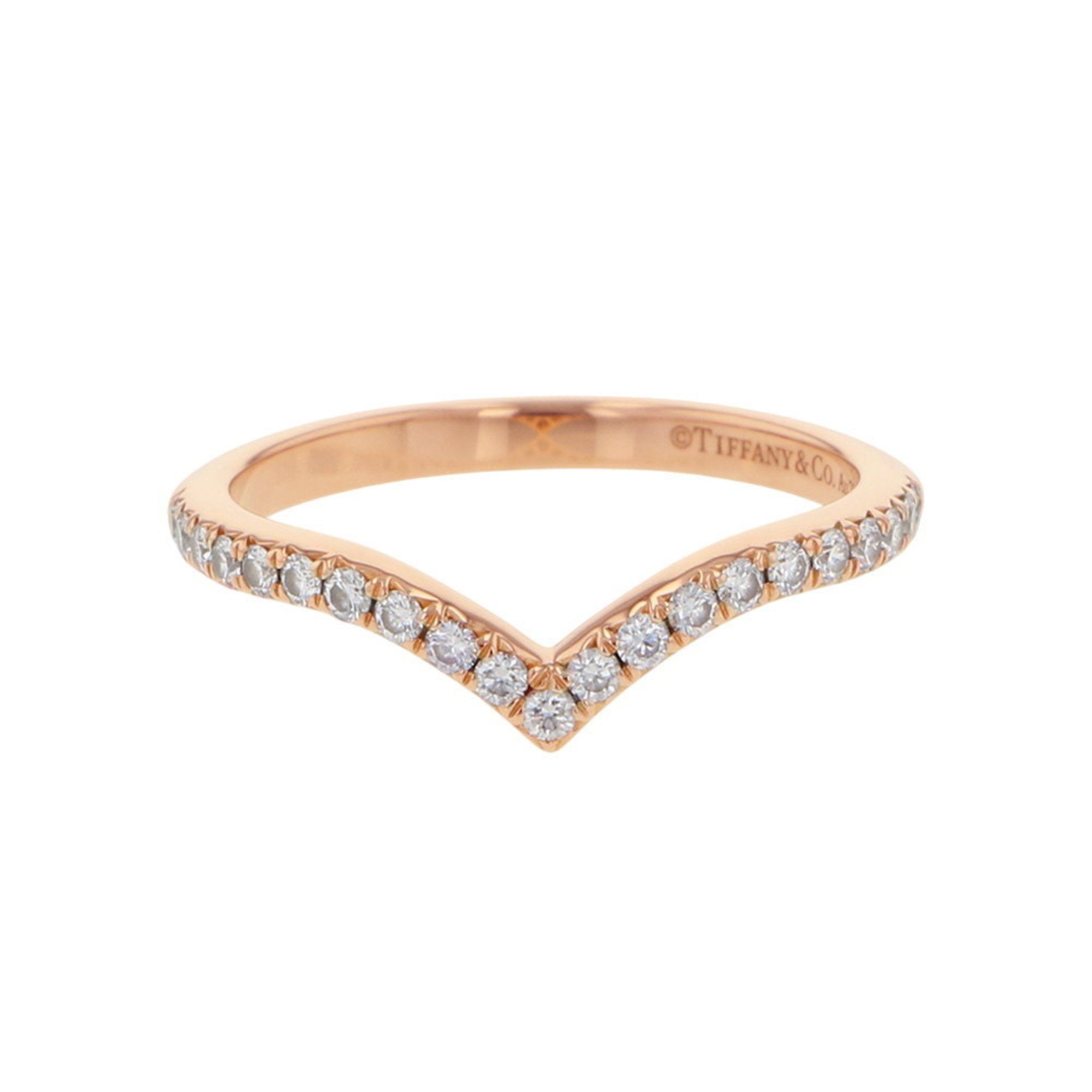 Tiffany & Co. Soleste V Diamond Ring, 18K Pink Gold, Approx. Size Ring