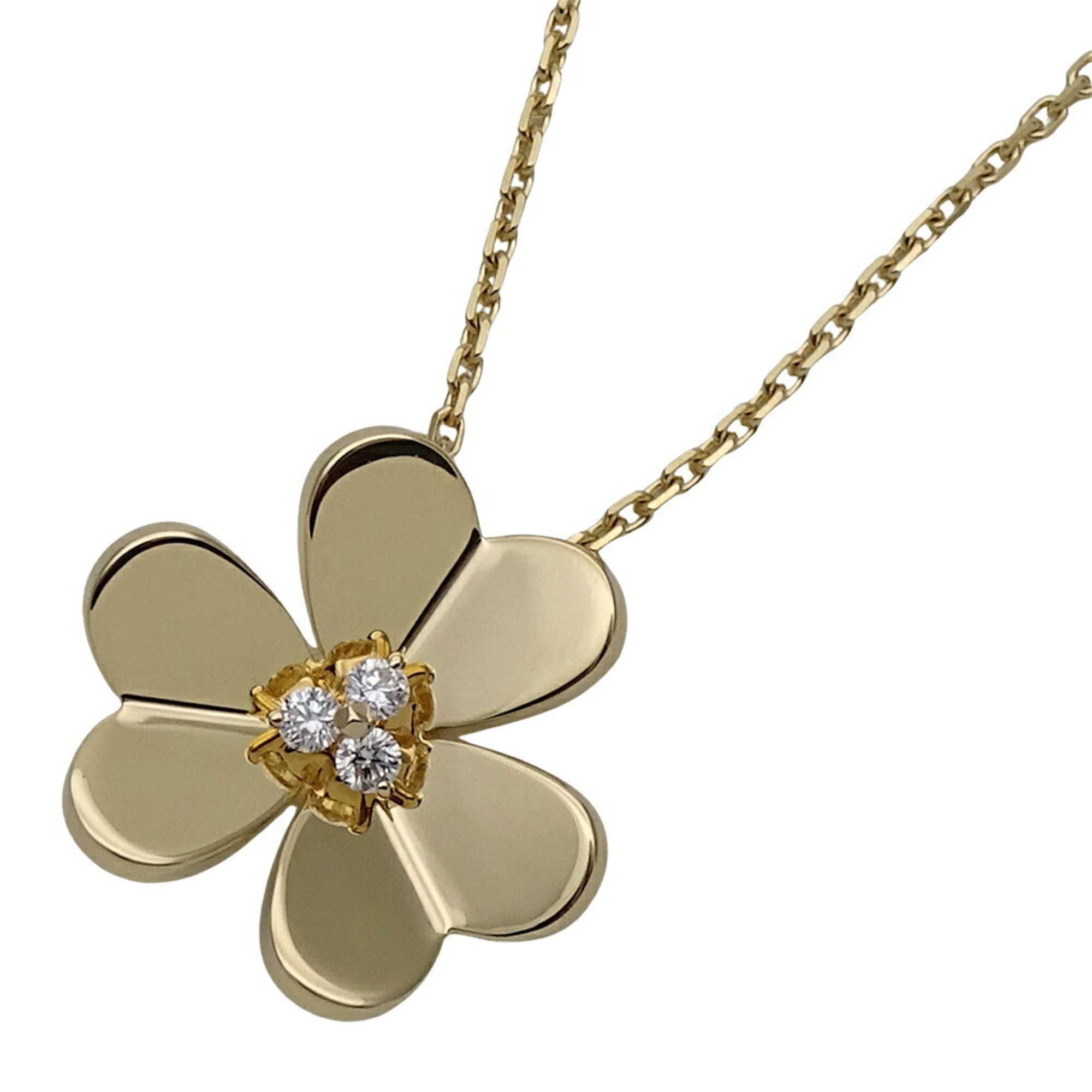 Van Cleef & Arpels Necklace for Women 750YG Diamond Frivole Large Yellow Gold VCARC96800 Polished
