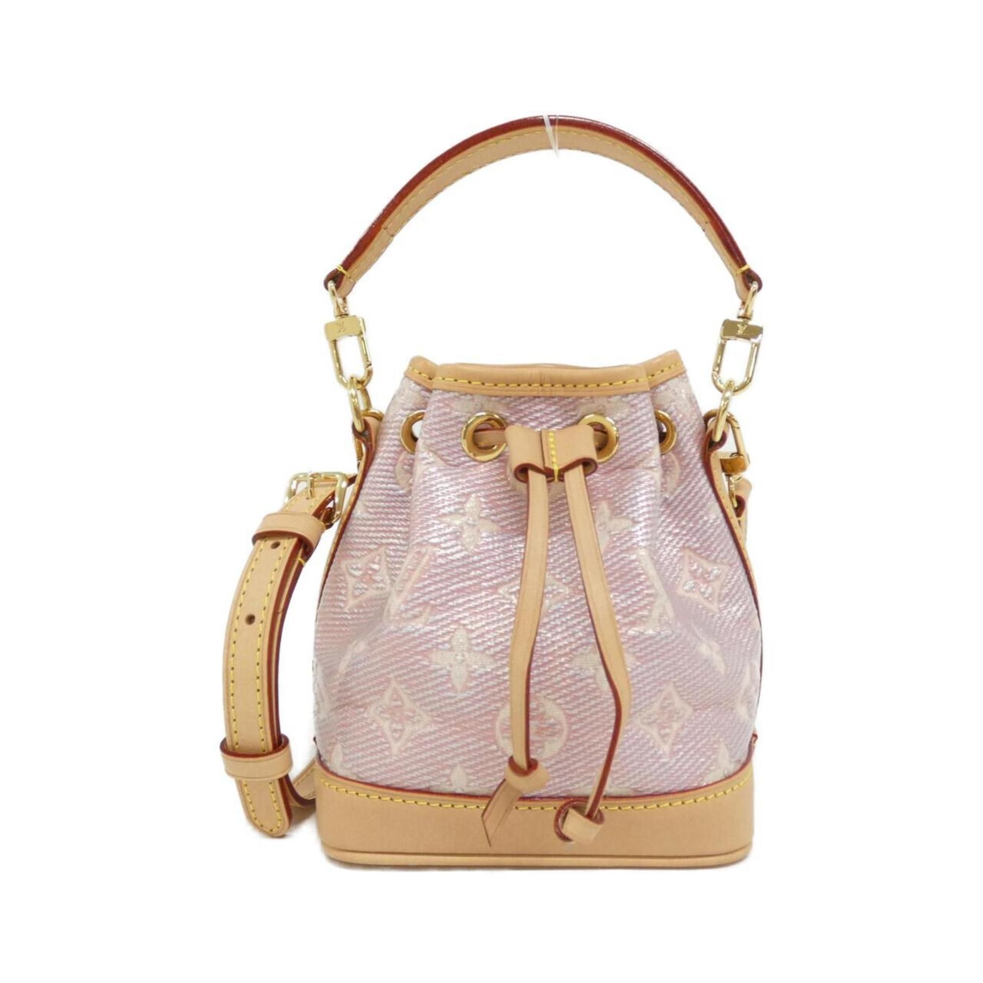 Louis Vuitton Monogram Laminated Jacquard Nano Noe Shoulder Bag M82427