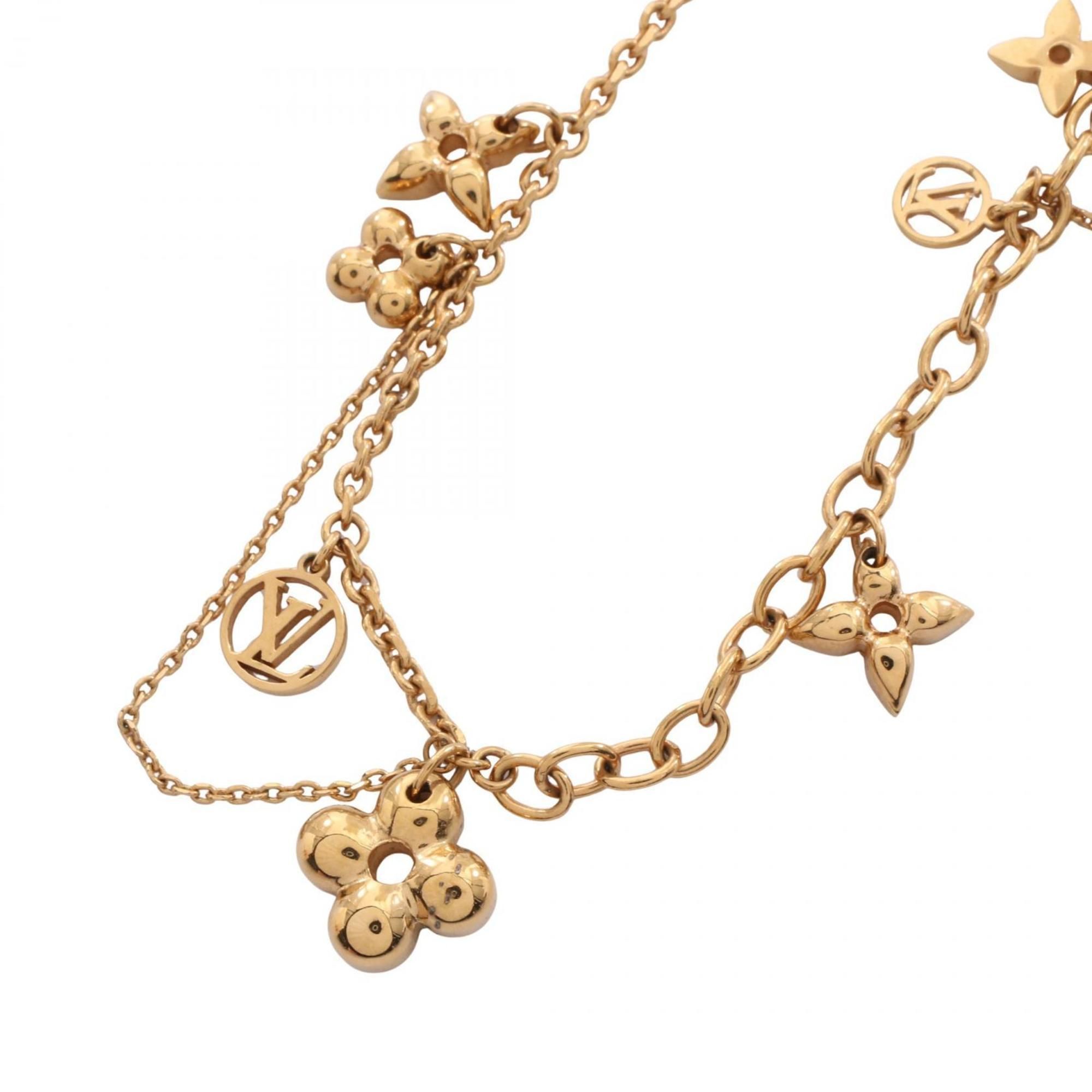 Louis Vuitton Collier Blooming Necklace, Gold Plated, Women's