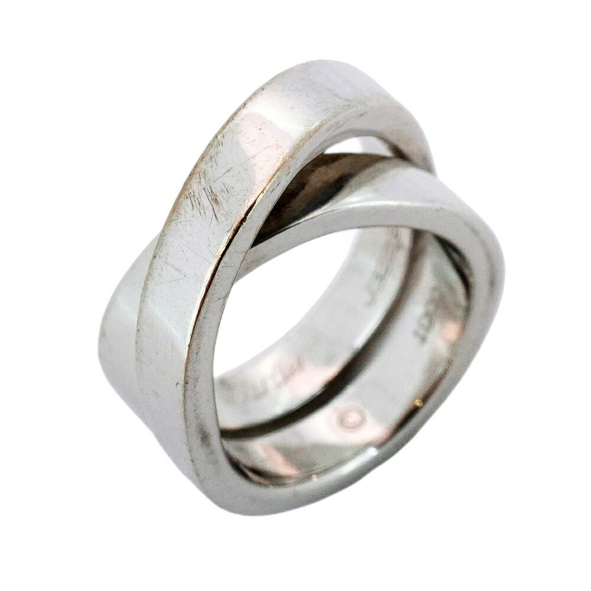 Cartier Esprit de Paris Ring, 18K White Gold, #46, Women's, P1133857