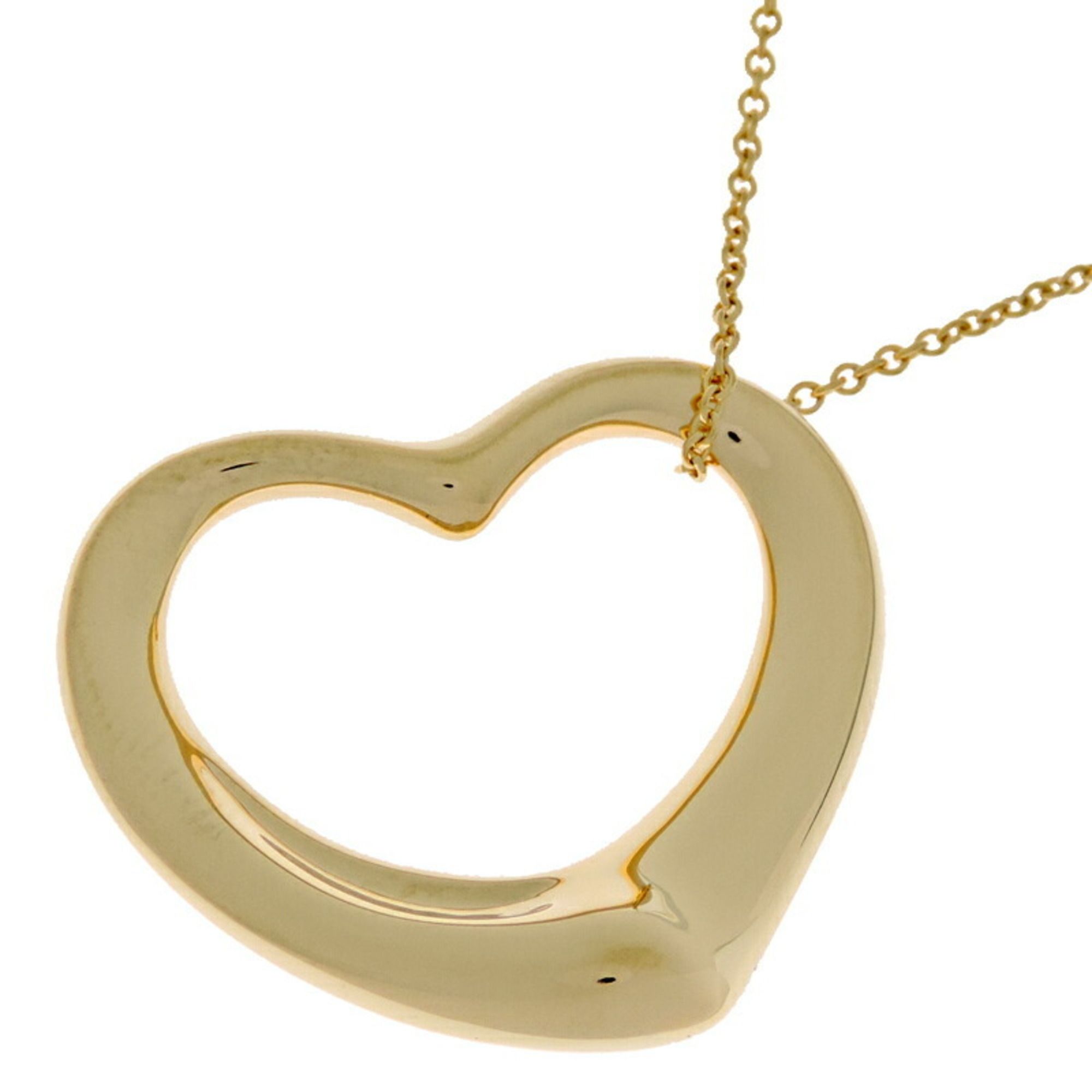 Tiffany Elsa Peretti Heart Women's Necklace in 750 Yellow Gold