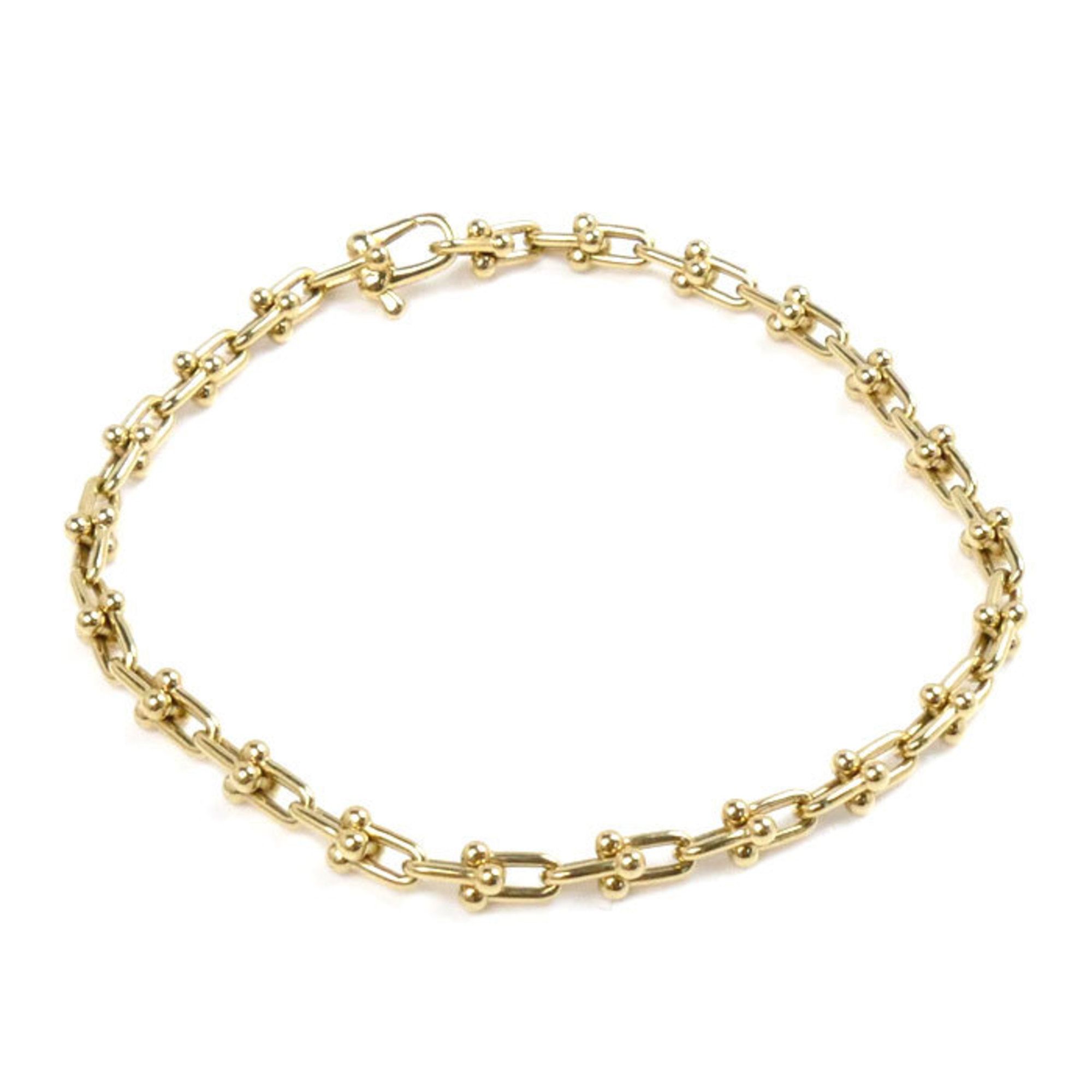 TIFFANY&Co. Tiffany K18YG Yellow Gold Hardware Micro Link Large Bracelet 60416958 10.6g 17.5cm Women