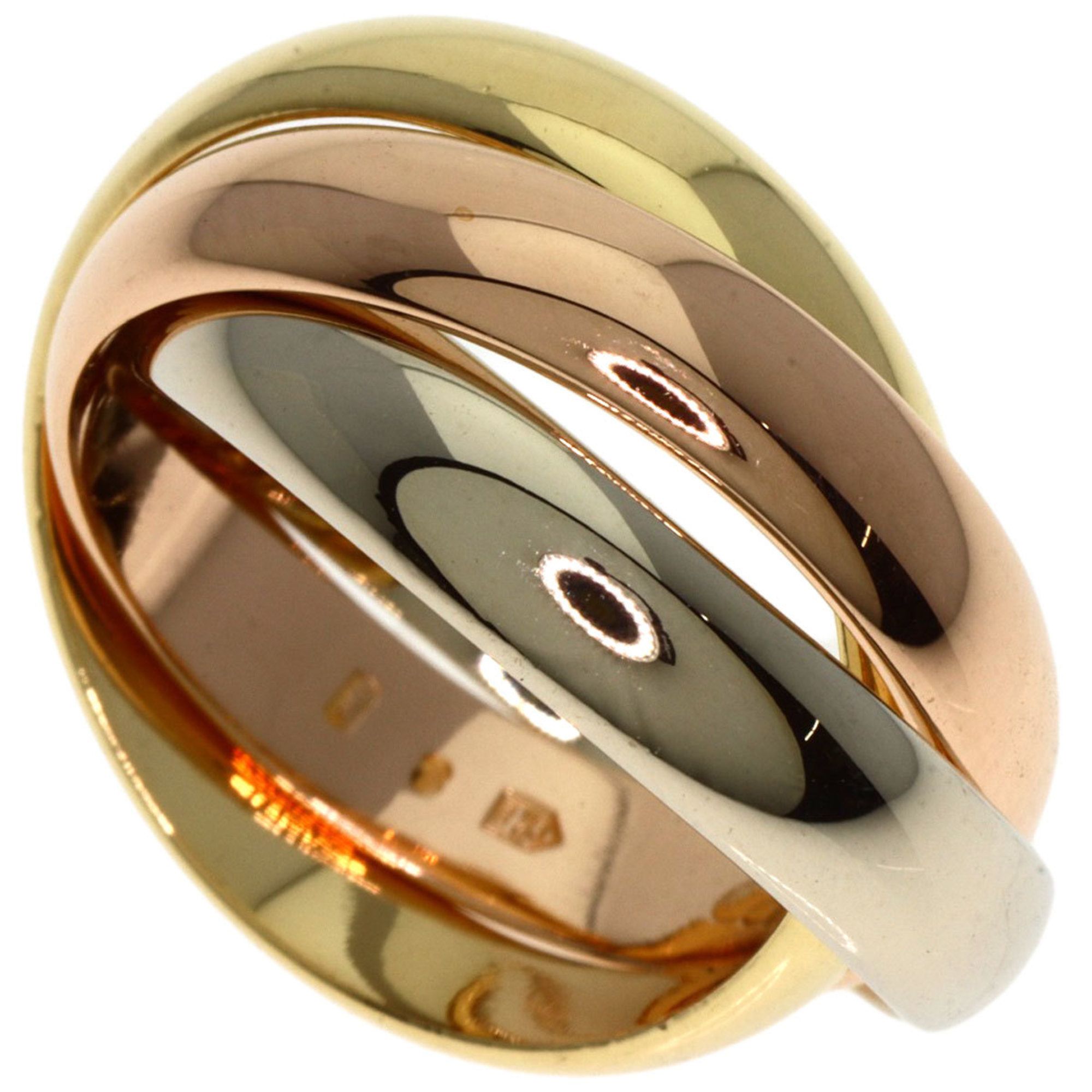 Cartier Trinity #49 Ring, 18K Yellow Gold, K18WG, K18PG, Women's, CARTIER