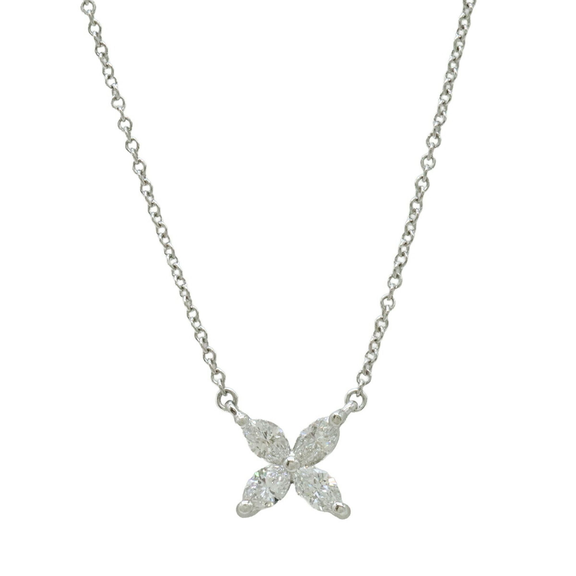 TIFFANY & Co. Tiffany Victoria Pendant Necklace, Small, Pt950 Platinum, Diamond, D0.32ct
