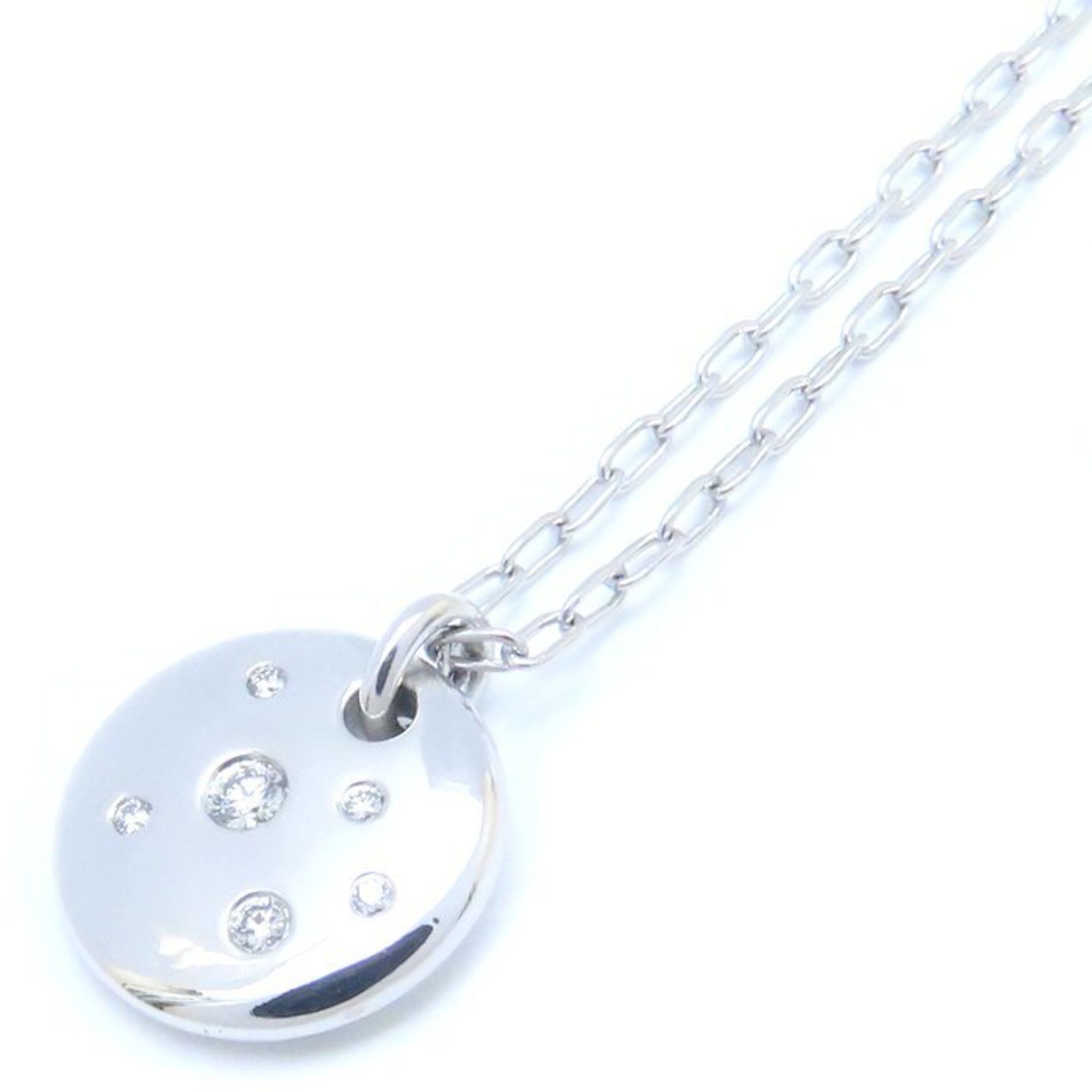 TIFFANY&Co. Tiffany Dots Necklace Diamond 18KWG White Gold 293557