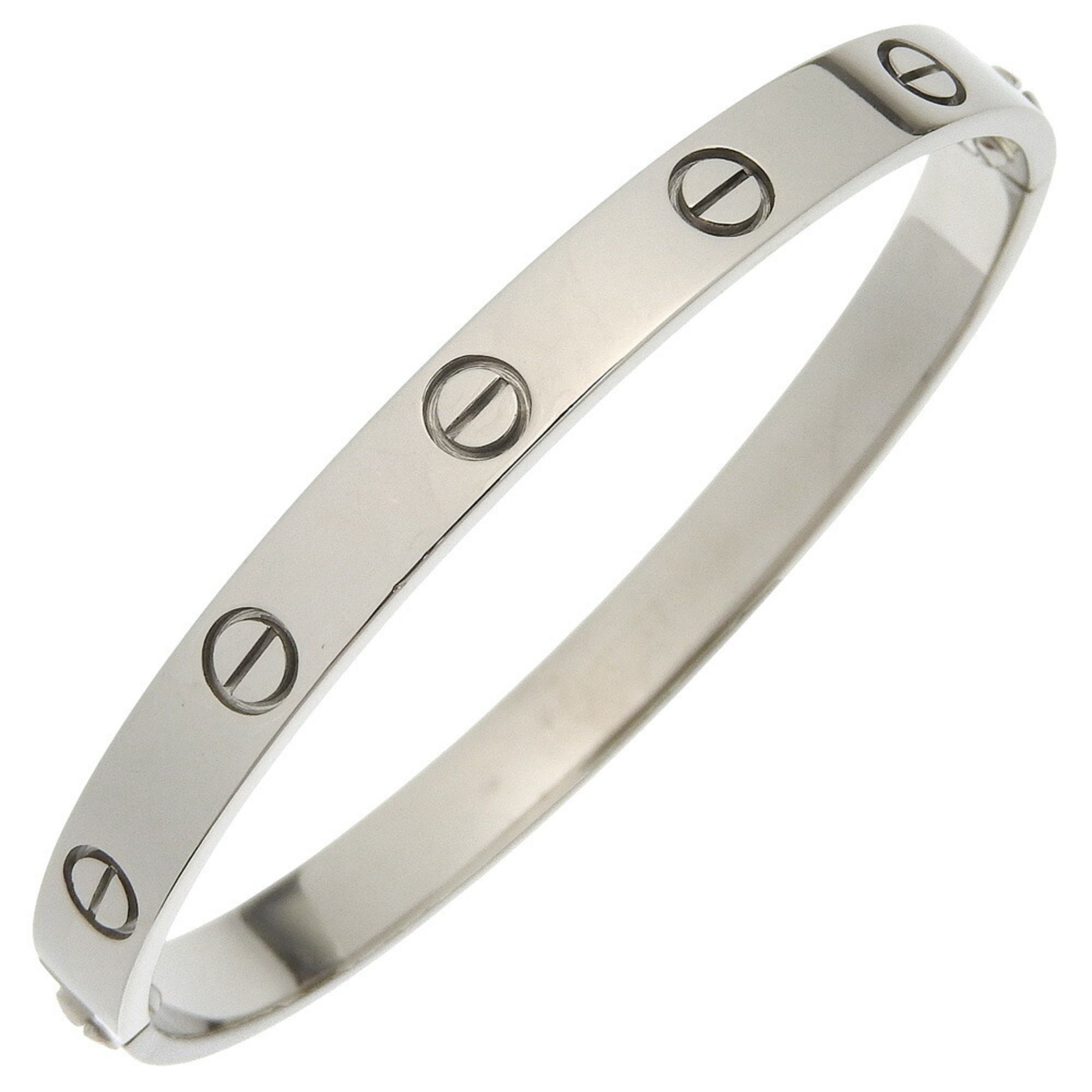Cartier Love Breath Bracelet, 18K White Gold, Approx. 32.7g, Old Model, Women's