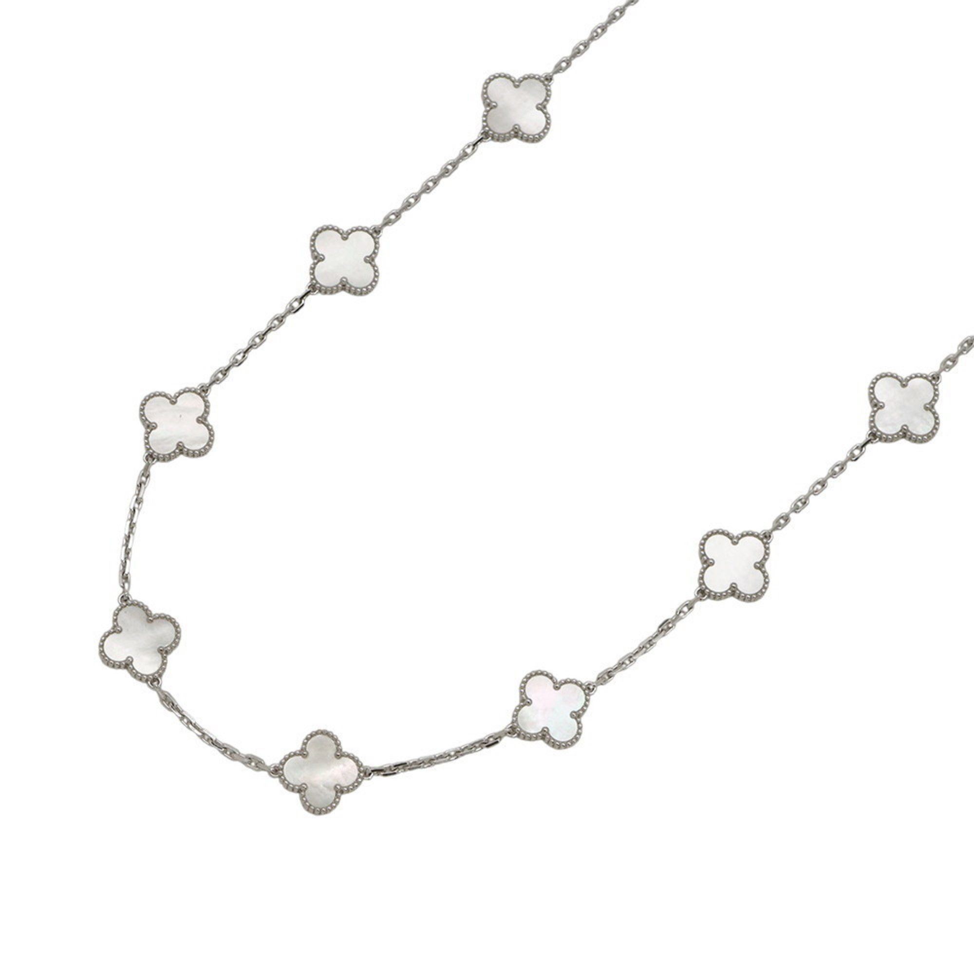 Van Cleef & Arpels Necklace Alhambra Long 20 Motifs Mother of Pearl 18KWG VCARF48800