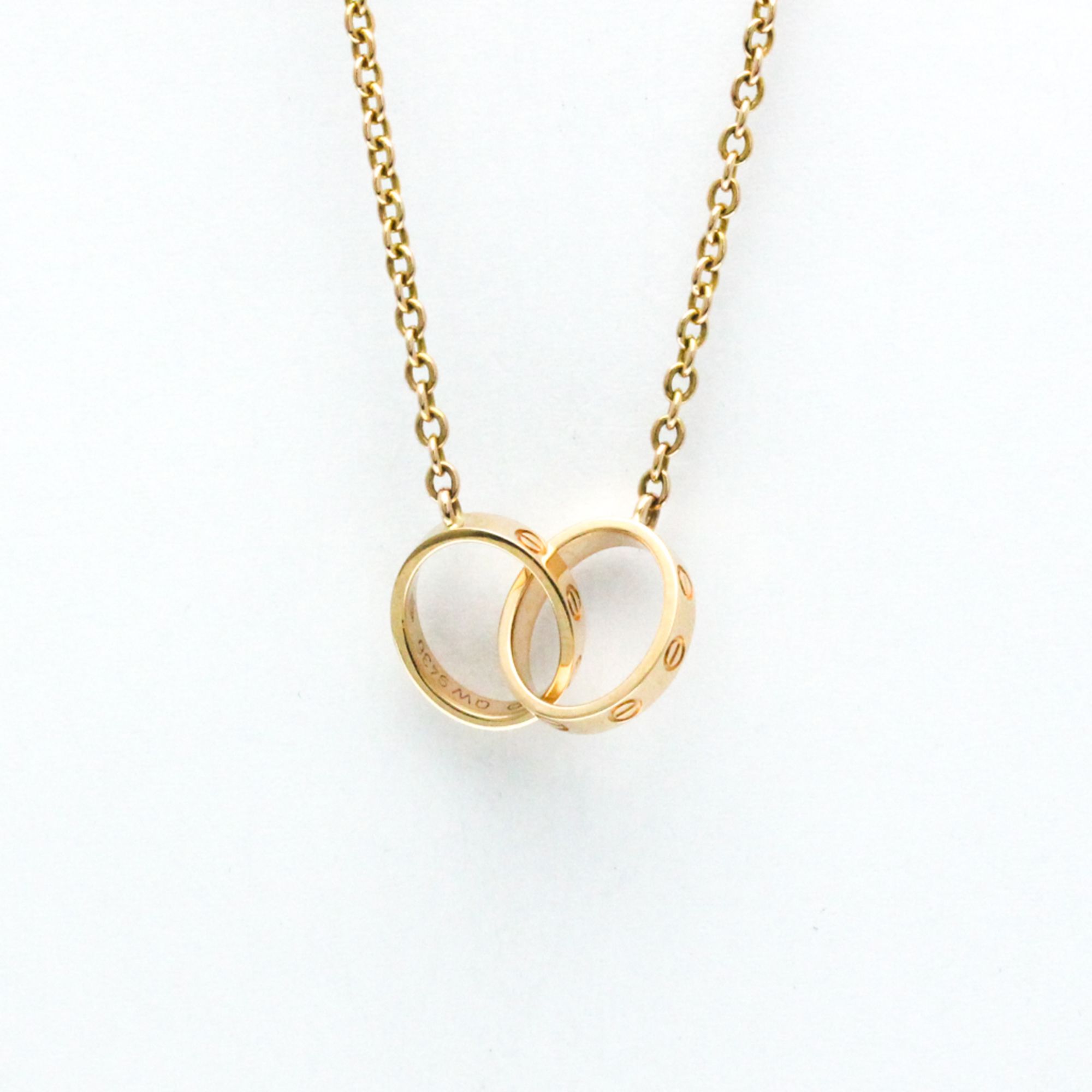 Cartier Baby Love Necklace Pink Gold (18K) No Stone Men,Women Fashion Pendant Necklace (Pink Gold)