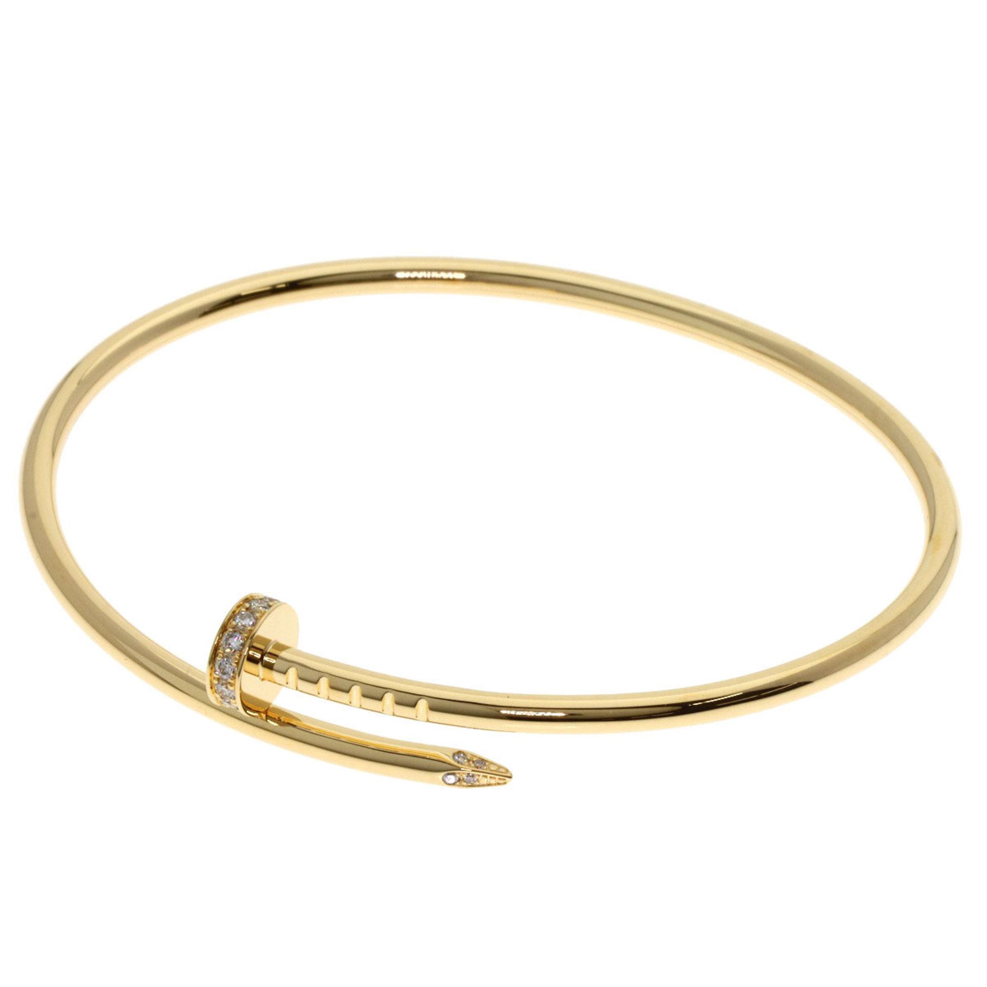 Cartier Juste Uncre Small Diamond #16 Bracelet in 18K Yellow Gold for Women