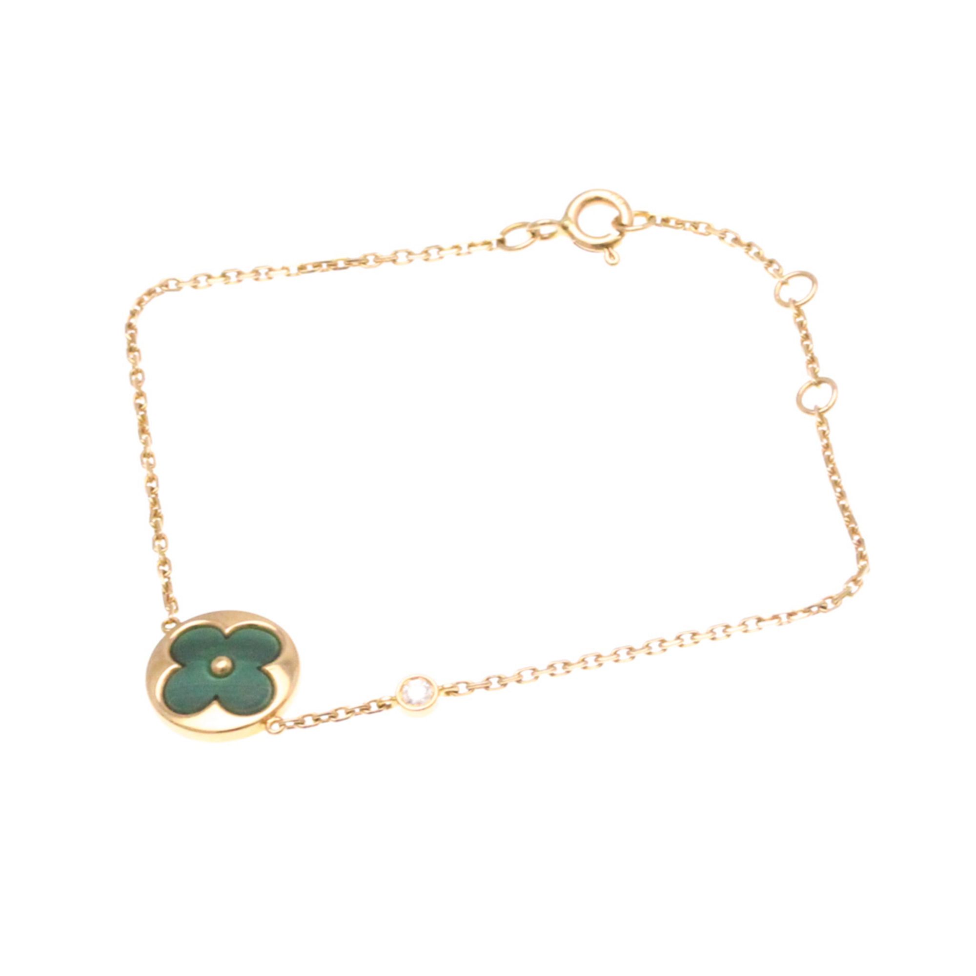 Louis Vuitton Bracelet Sun Blossom BB Q95546 Pink Gold (18K) Diamond,Malachite Charm Bracelet Carat/