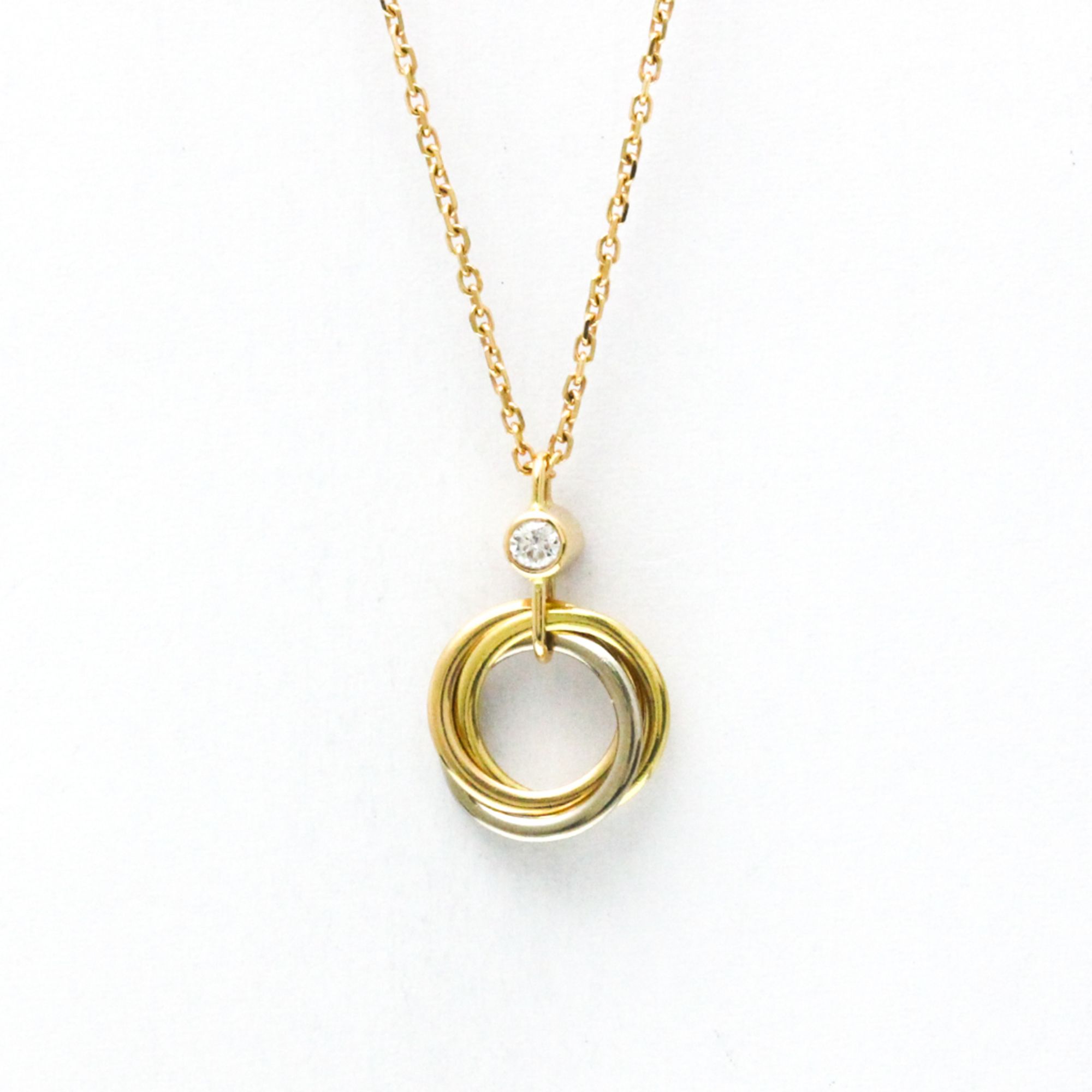 Cartier Trinity Necklace With 1 Diamond Yellow Gold (18K),Pink Gold (18K),White Gold (18K) Diamond W