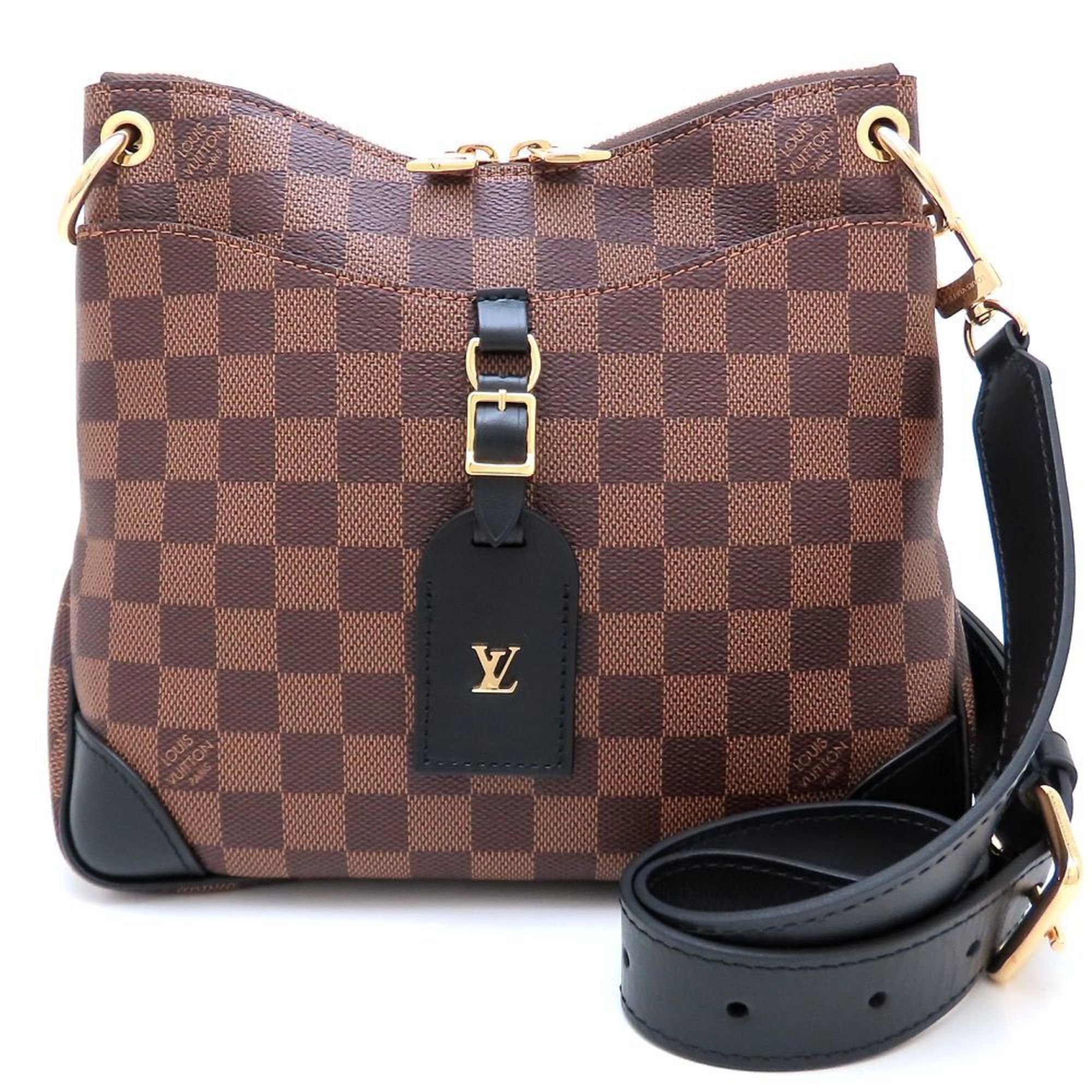 LOUIS VUITTON Damier Odeon NM PM N50064 Ebene Shoulder Bag for Women, 352682
