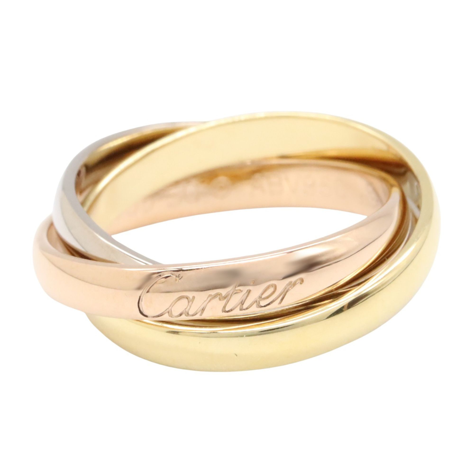 Cartier Trinity Ring, 18K Yellow Gold, White or Pink Women's, B4052750