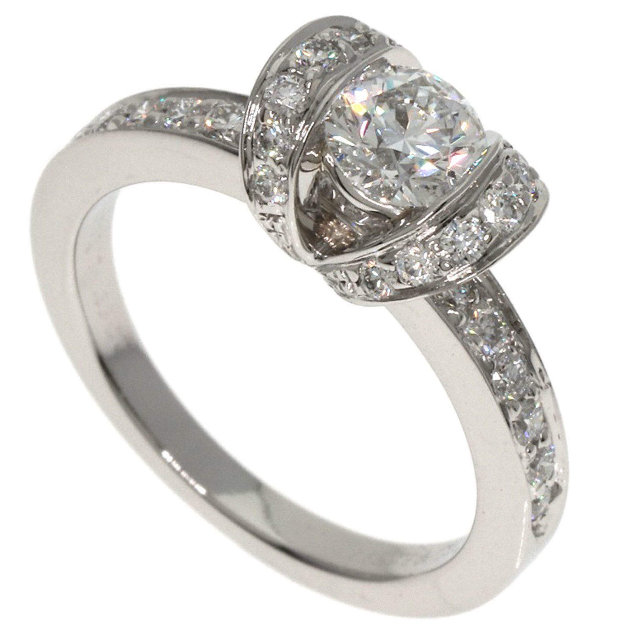 Tiffany & Co. Ribbon Solitaire Diamond Ring in Platinum PT950 for Women