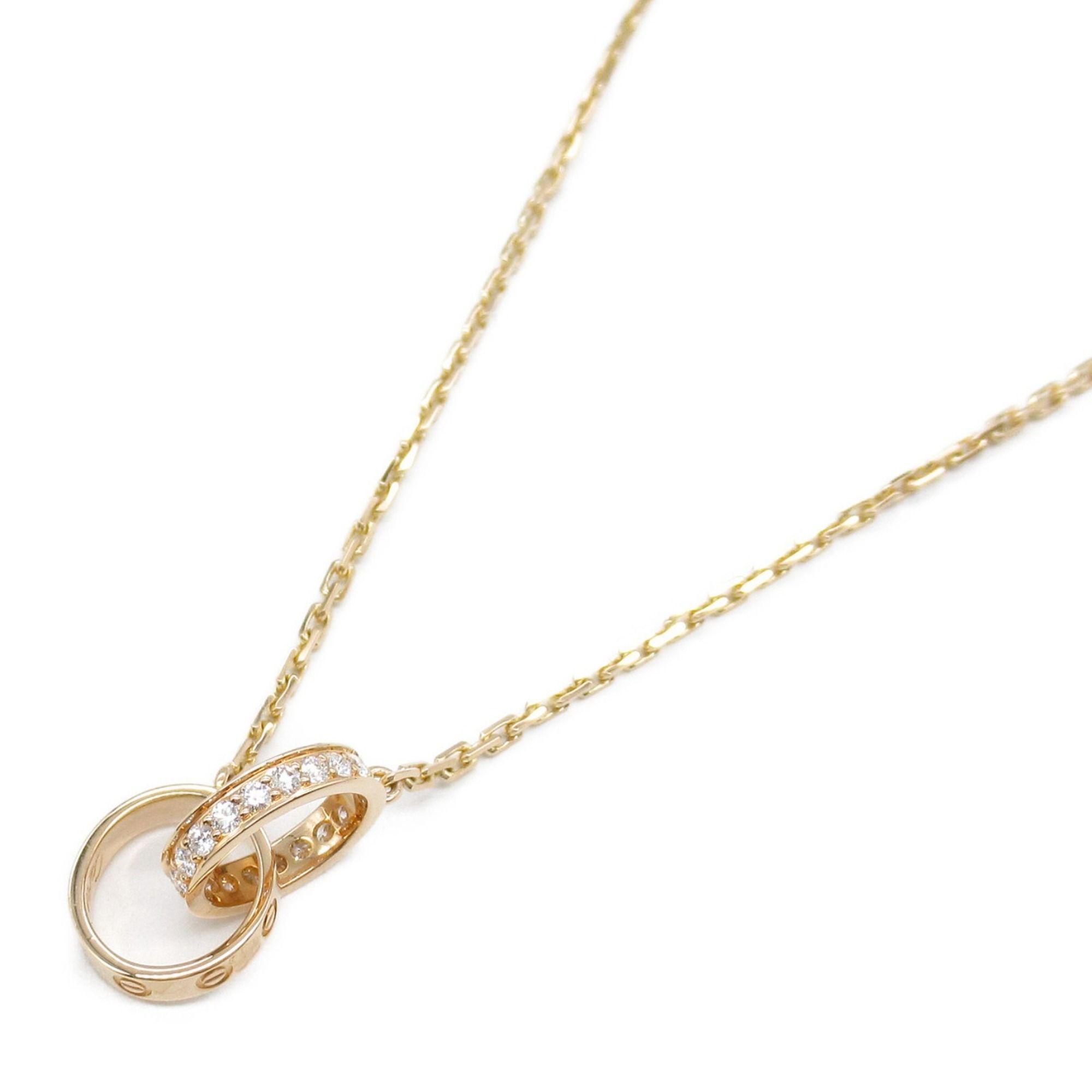 Cartier Baby Love Necklace Diamond 18KPG (Pink Gold) Ladies Clear B7013900