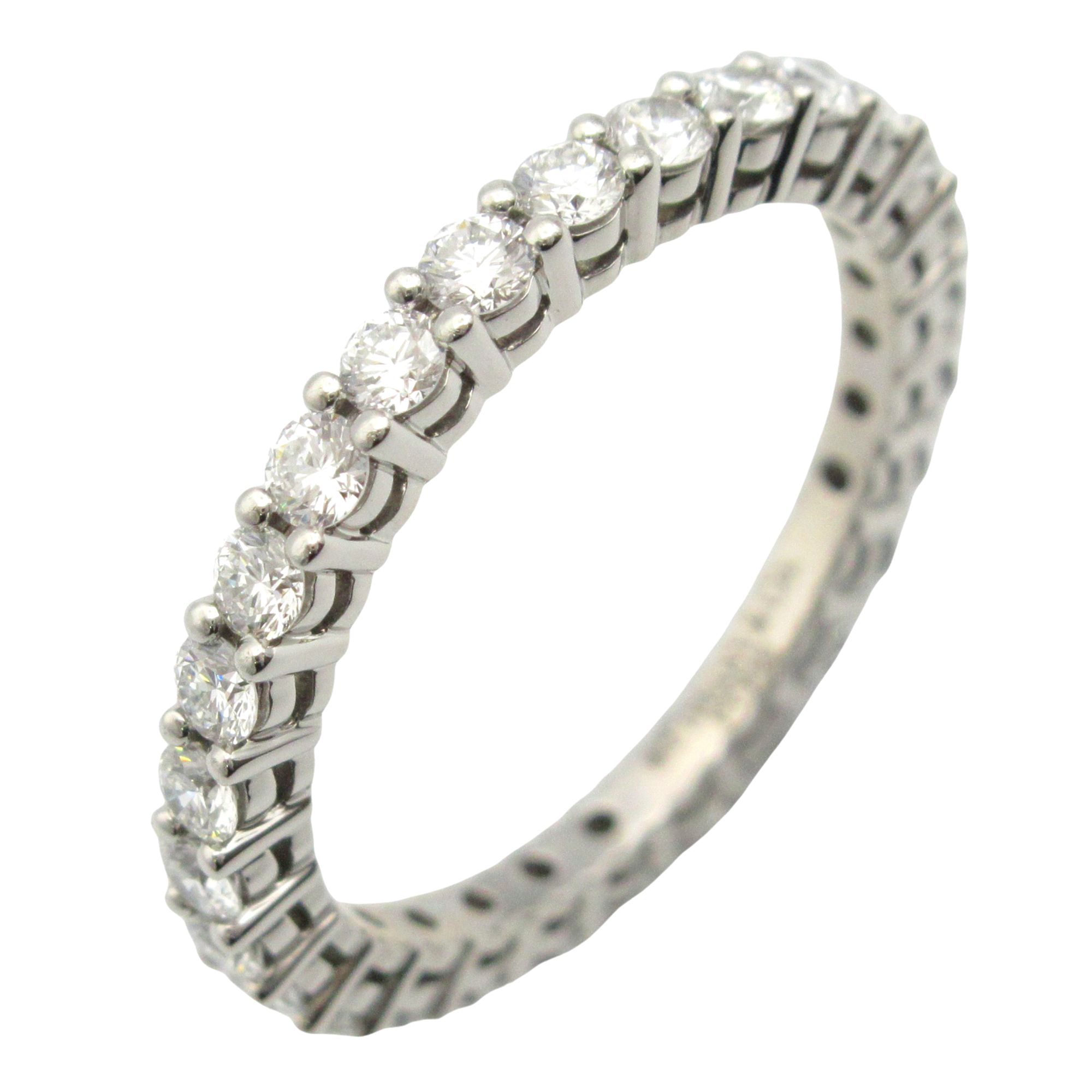 Tiffany & Co. Diamond Embrace Full Circle Ring, Pt950 Platinum, Diamond, Women's, Clear