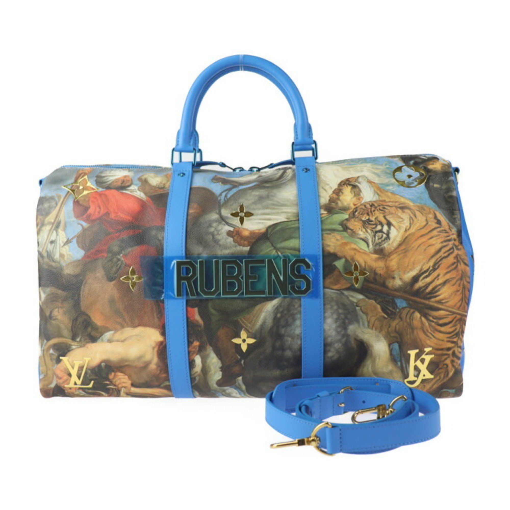 LOUIS VUITTON Louis Vuitton Keepall Bandouliere 50 Rubens Masters Collection Boston Bag M43344 Leath