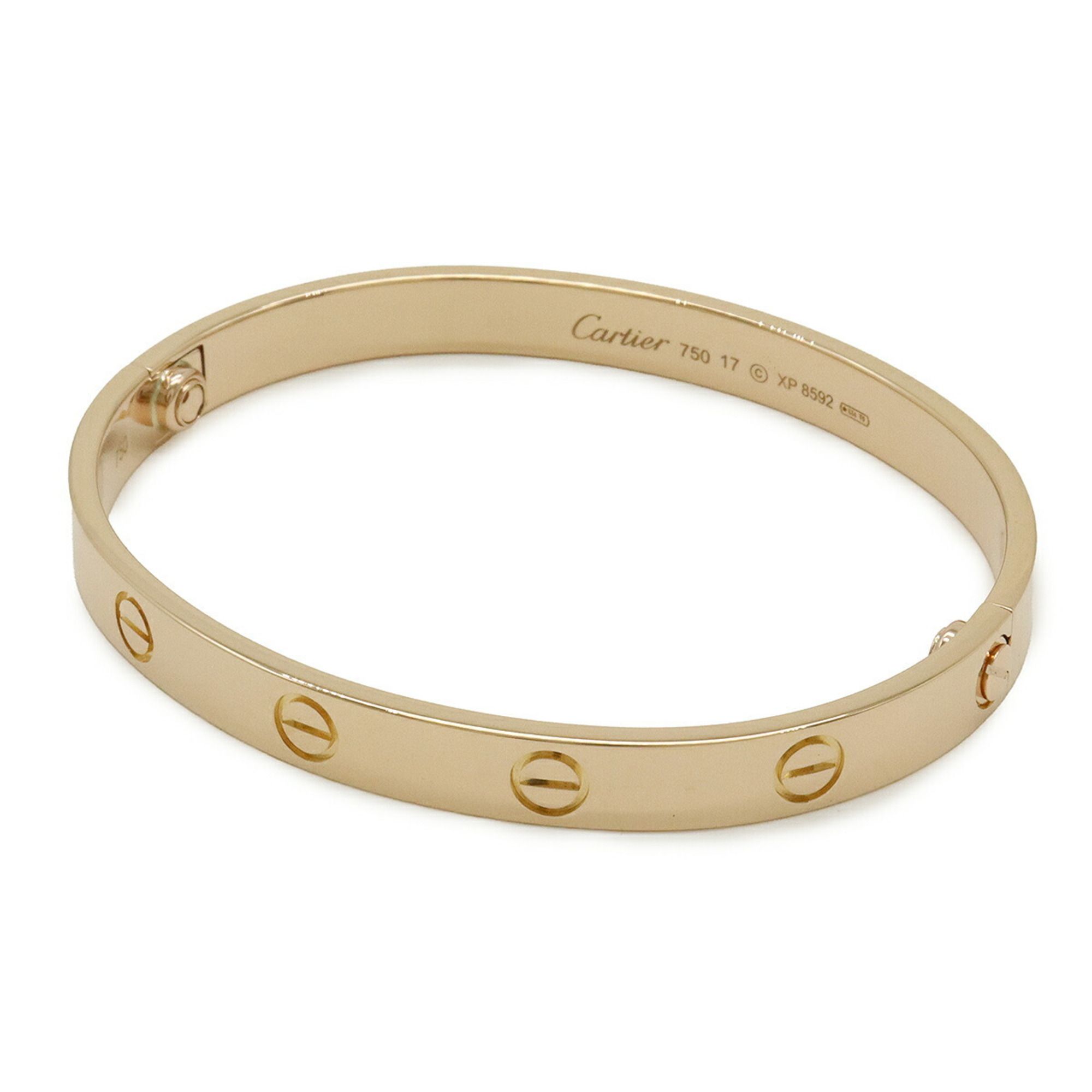 Cartier LOVE L?VE Bracelet Bangle 18KPG 750PG Pink Gold #17