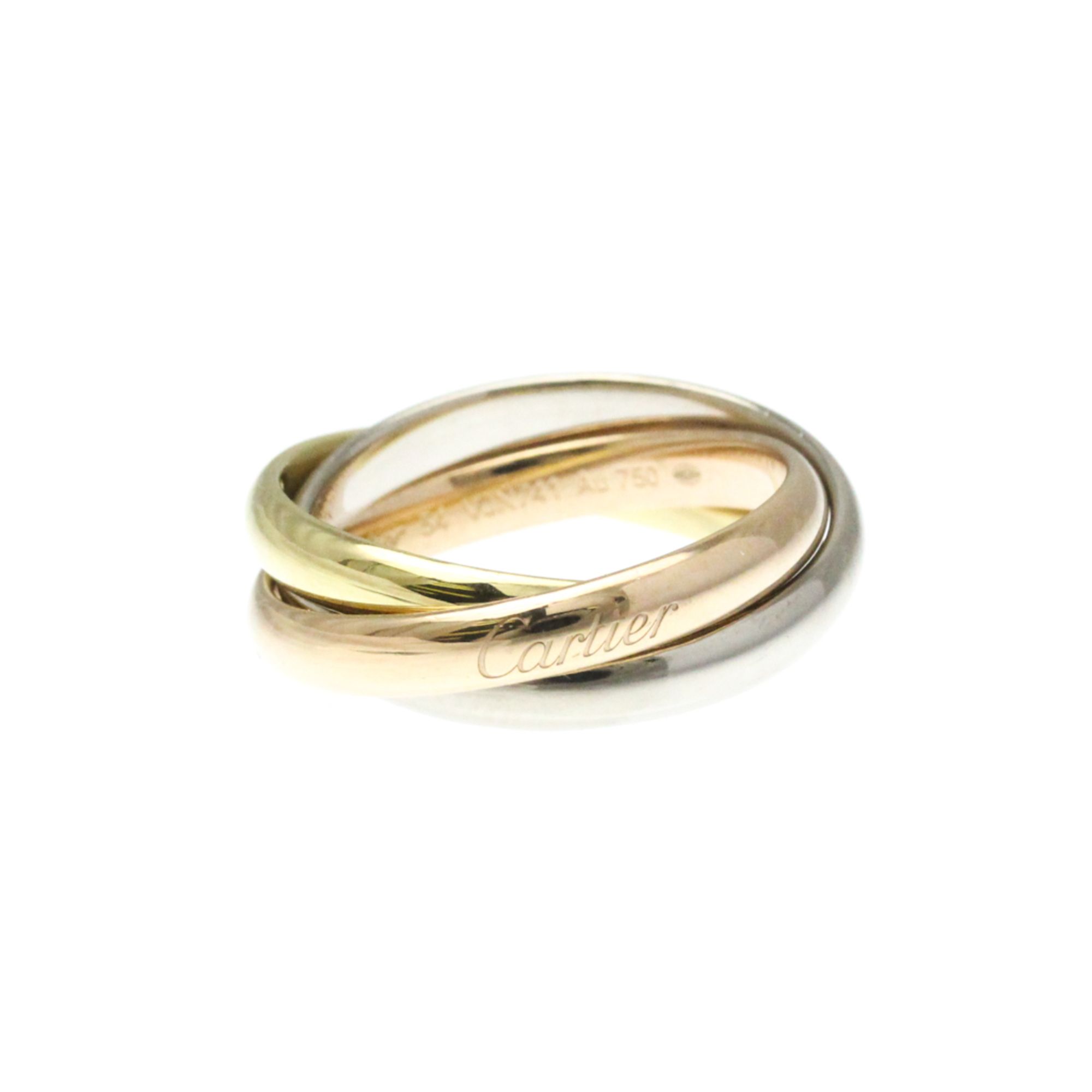 Cartier Trinity Ring Pink Gold (18K),White Gold (18K),Yellow Gold (18K) Fashion No Stone Band Ring G