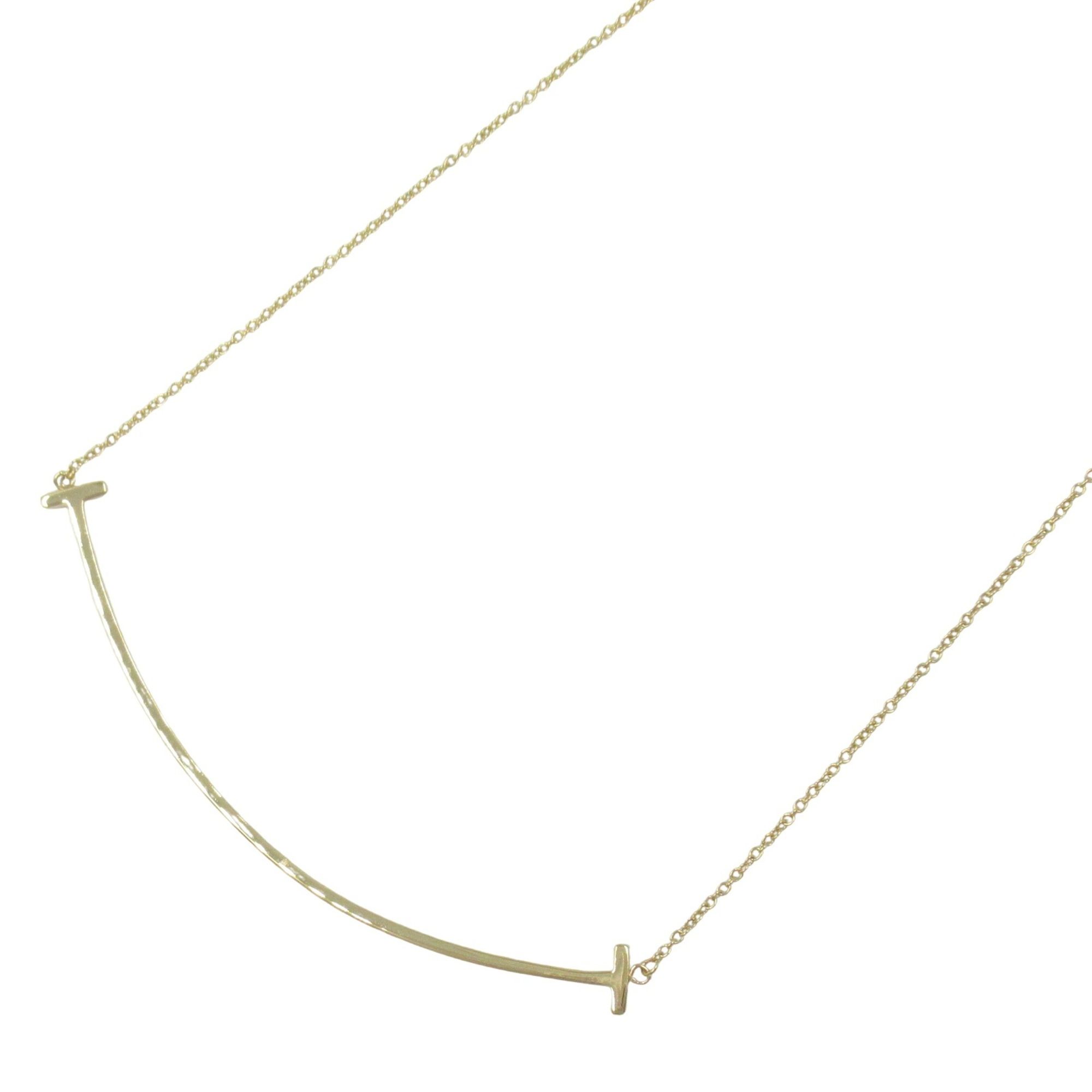 Tiffany & Co. T Smile Large Necklace, 18K Yellow Gold, Women's, Gold