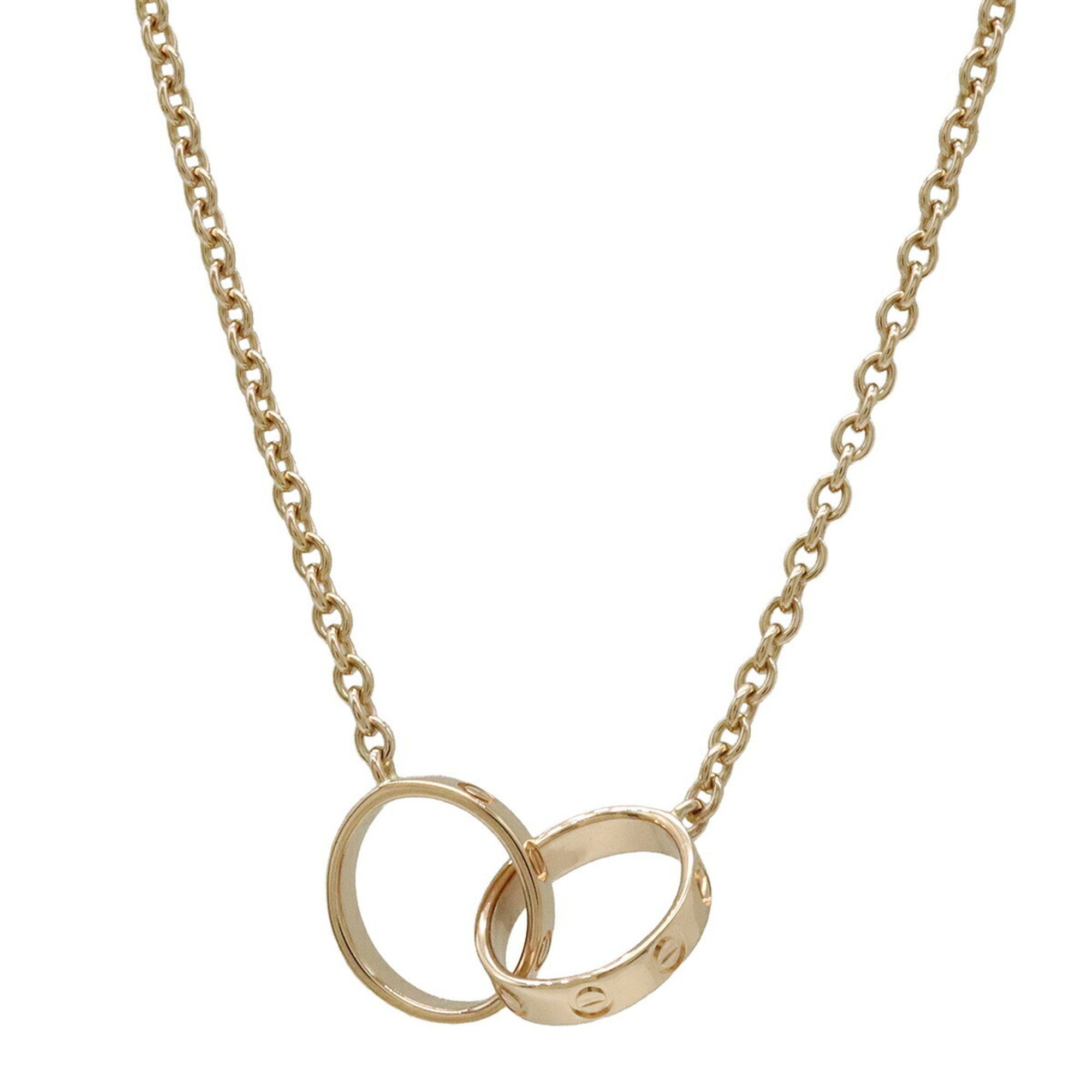 Cartier Baby Love Necklace with LOVE L?VE Pendant in 18KPG/750PG Pink Gold (B7212300)