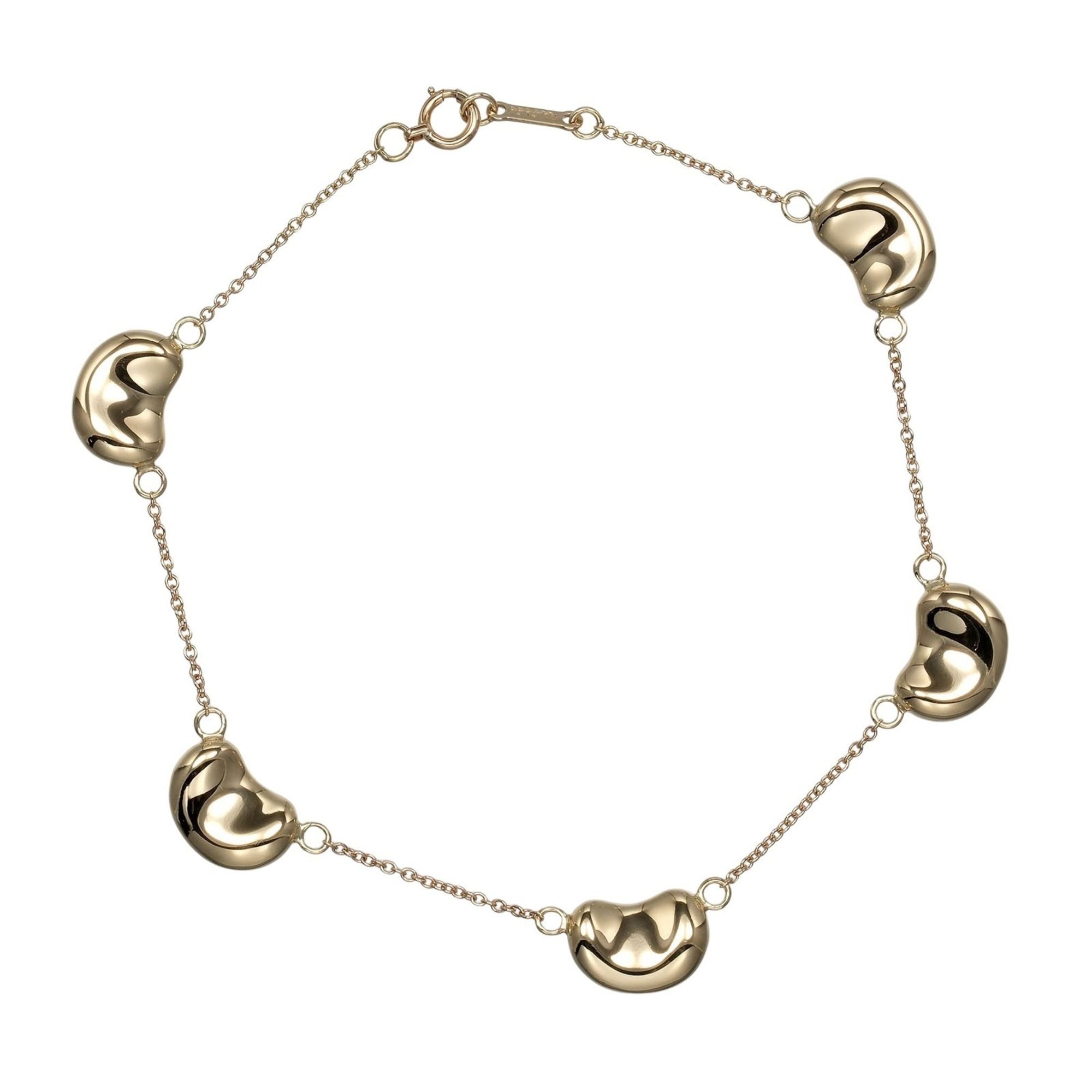 Tiffany & Co. Bean 5 motif bracelet, 18KYG yellow gold, approx. 7.69g