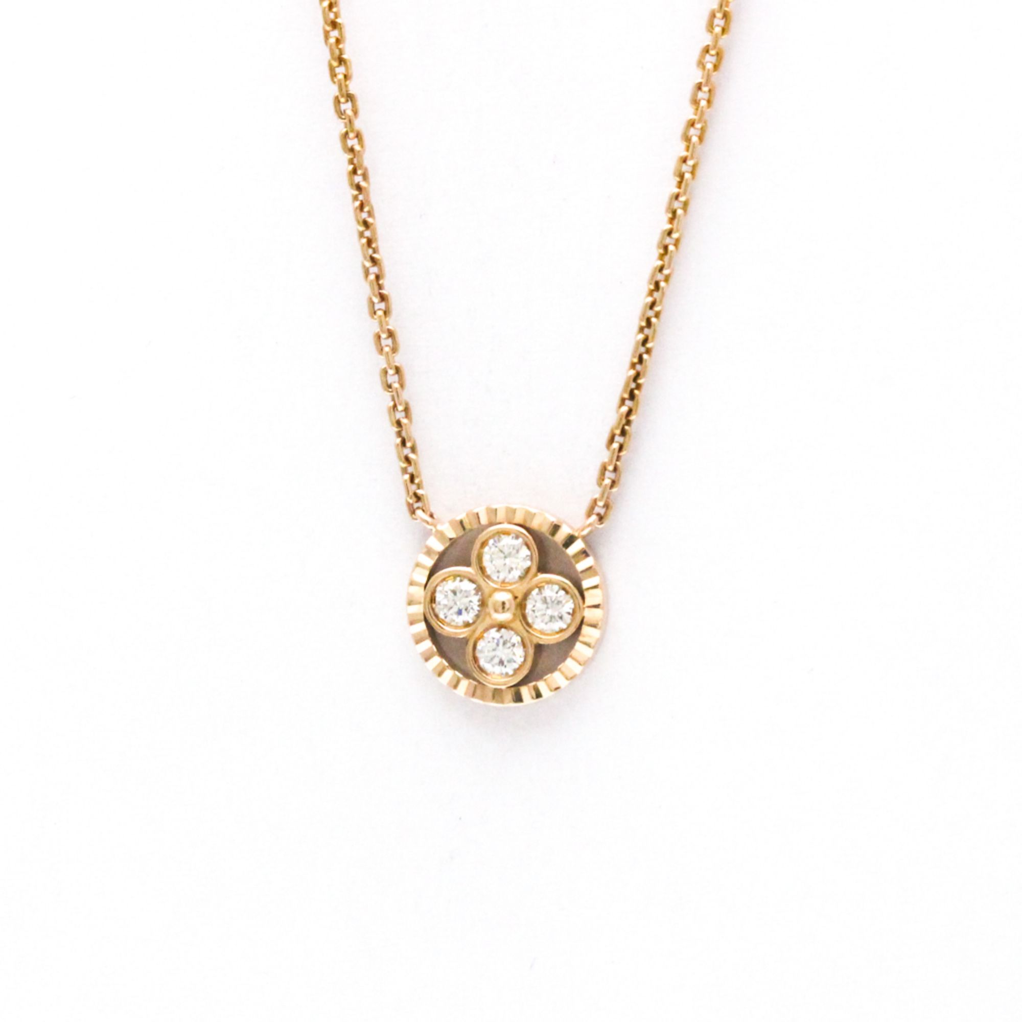 Louis Vuitton Pandantif Blossom Q93490 Pink Gold (18K) Diamond Men,Women Fashion Pendant Necklace (P