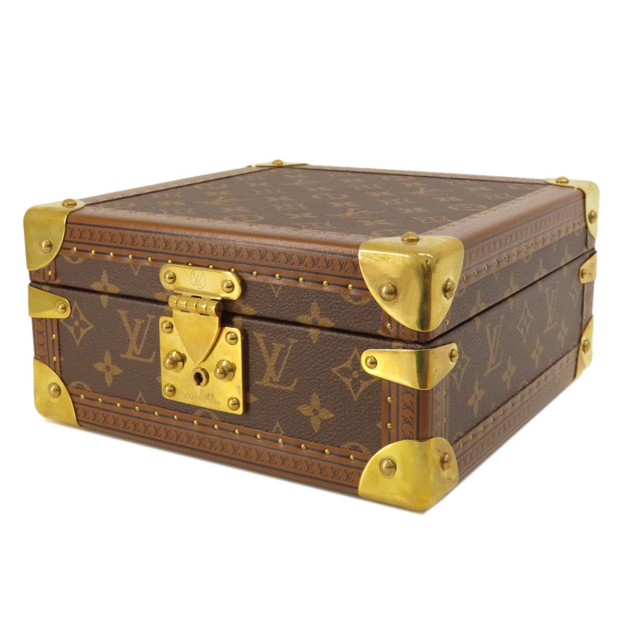 Louis Vuitton M10171 Coffret Jewelry Monogram Blue Lagoon Case Canvas Metal Ladies LOUIS VUITTON