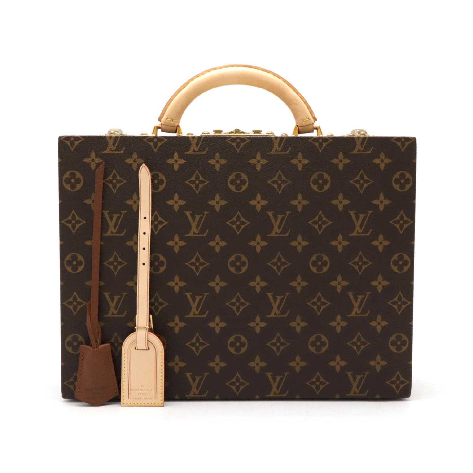 LOUIS VUITTON Louis Vuitton Monogram Boite Bijou Case Hard Trunk Attache M47236