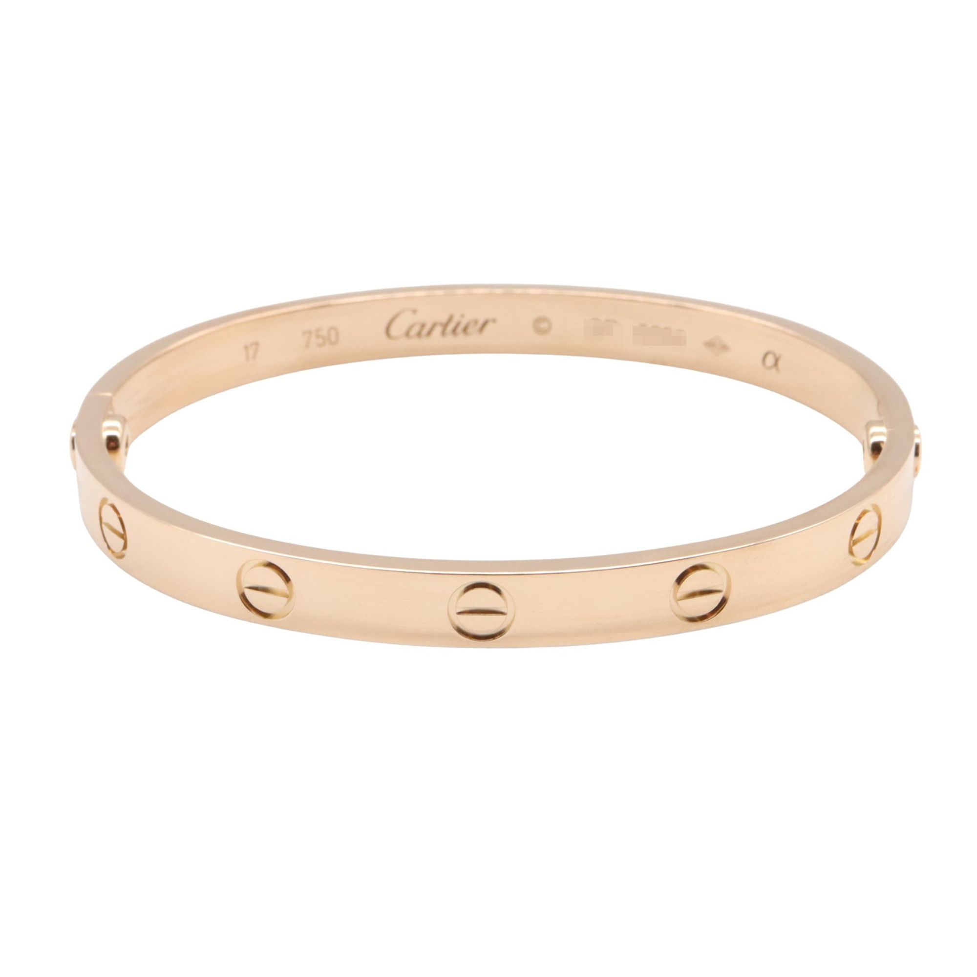Cartier Love Bracelet, 18K Pink Gold, Women's, Gold