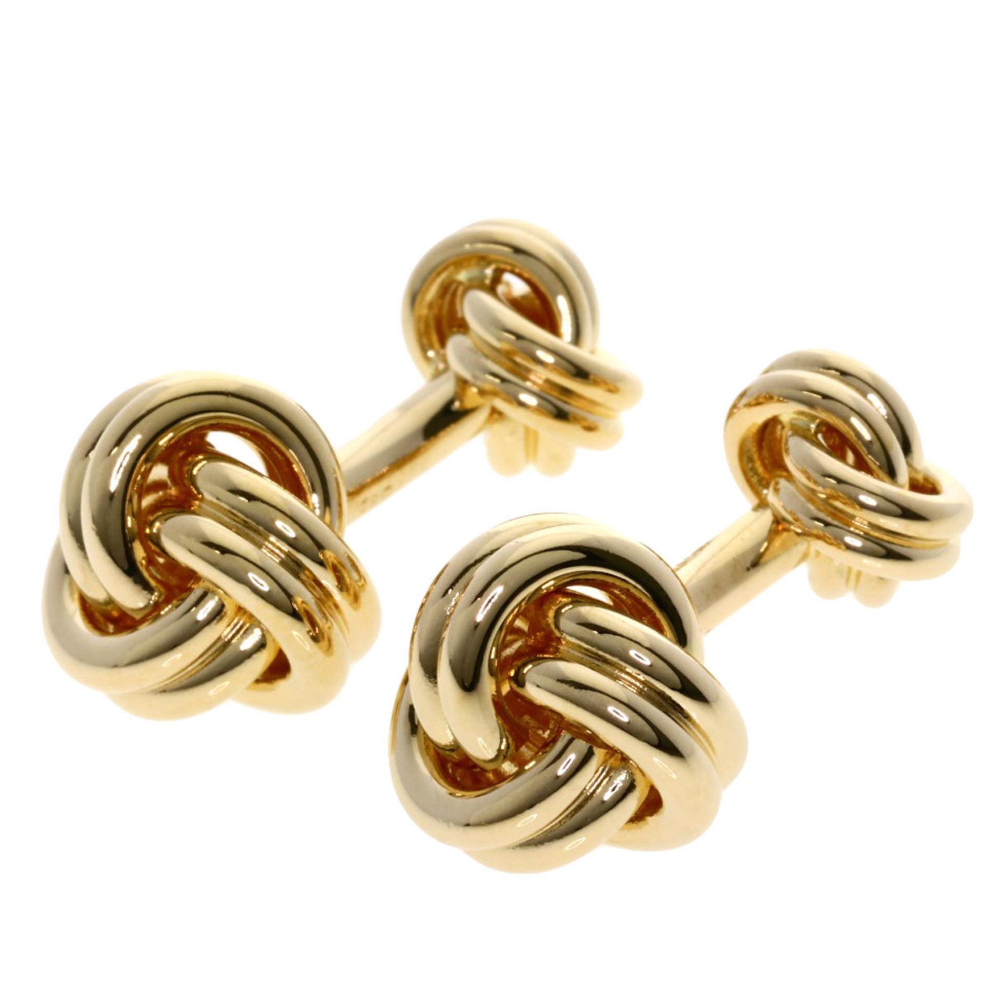 Tiffany Knot Twist Cufflinks in 14K Yellow Gold for Men. TIFFANY & Co.