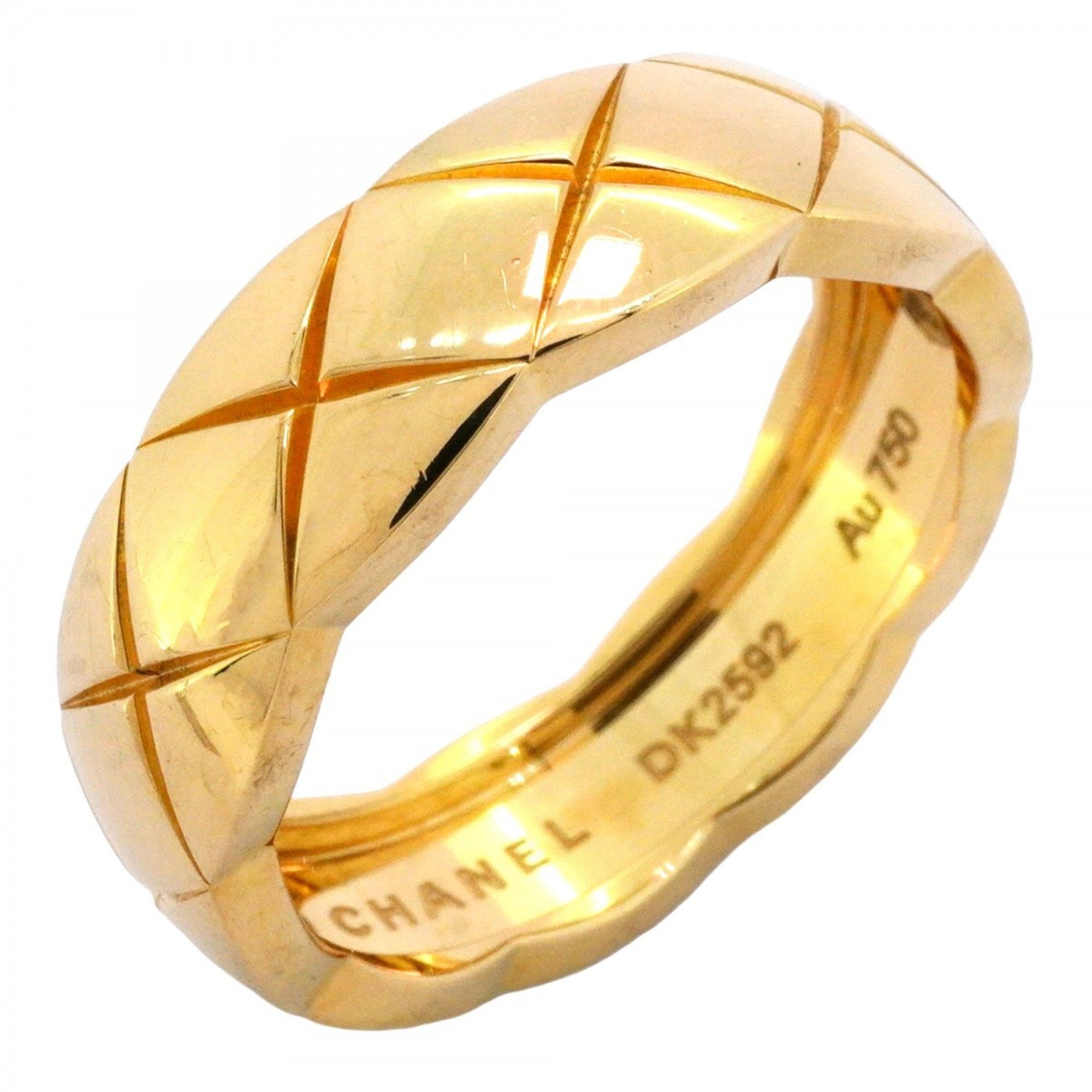 Chanel Coco Crush Ring, 18K Yellow Gold, #60, Men's