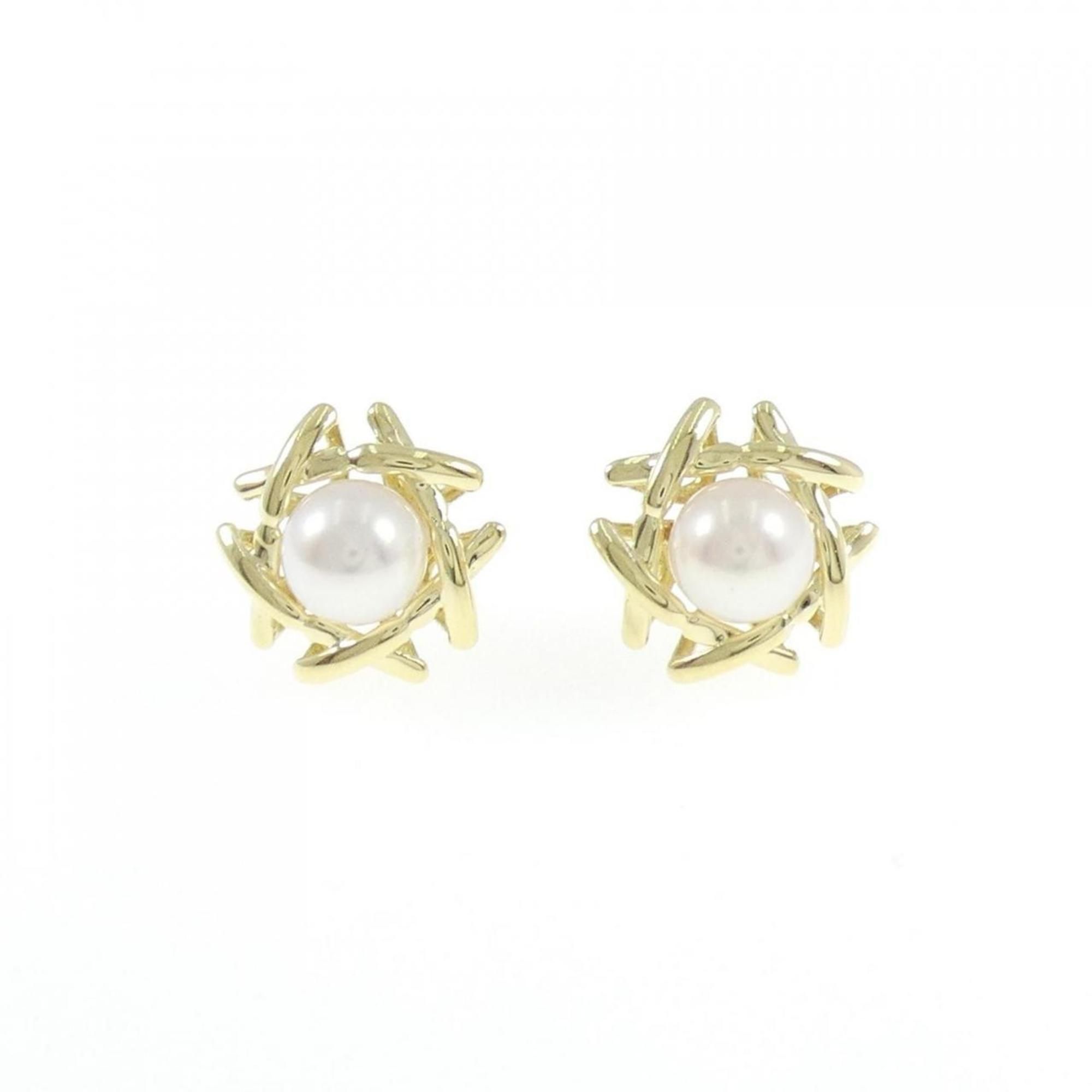 Tiffany Akoya pearl earrings 6.4mm