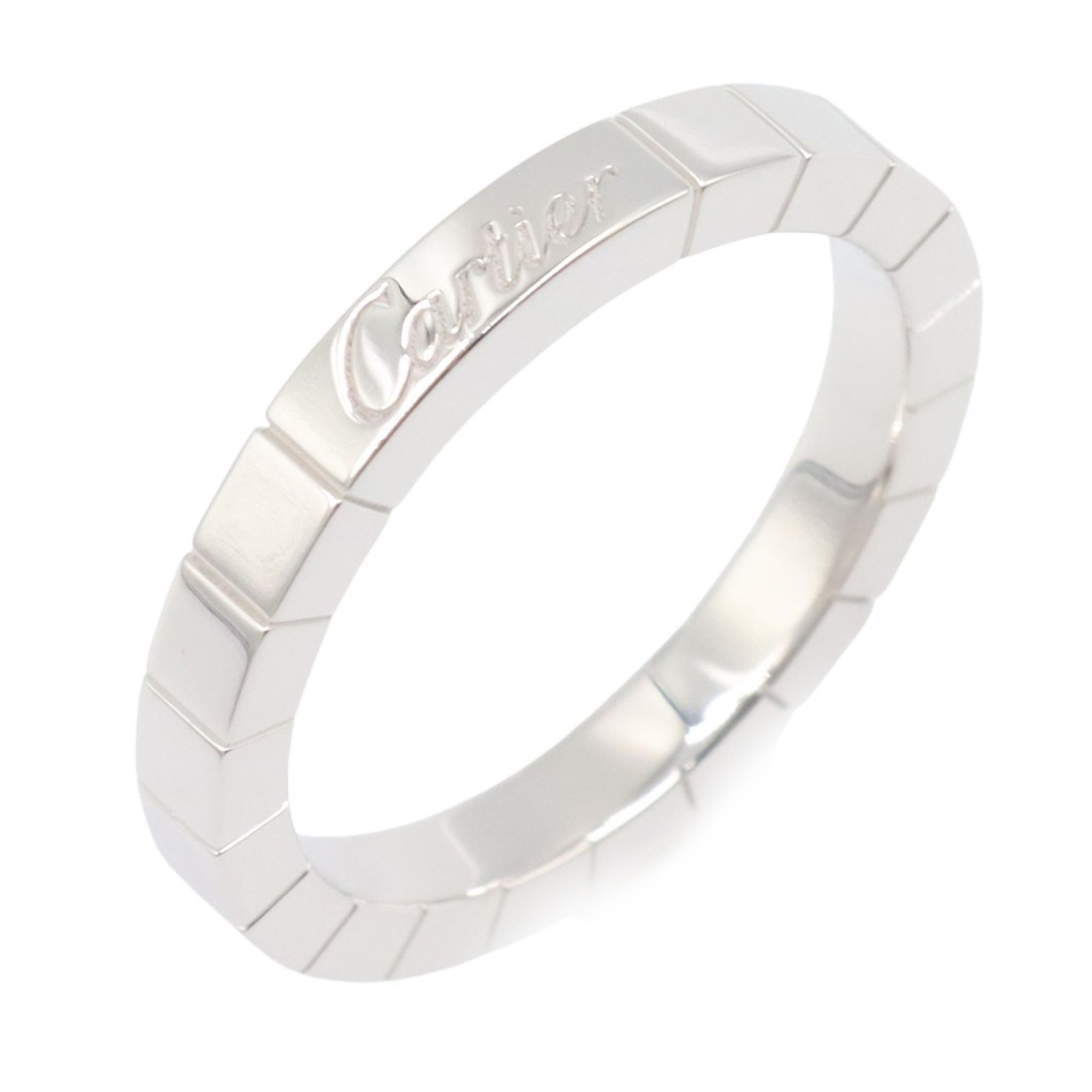 Cartier Lanier Ring, 18K White Gold (K4045055), Men's and Women's, Silver