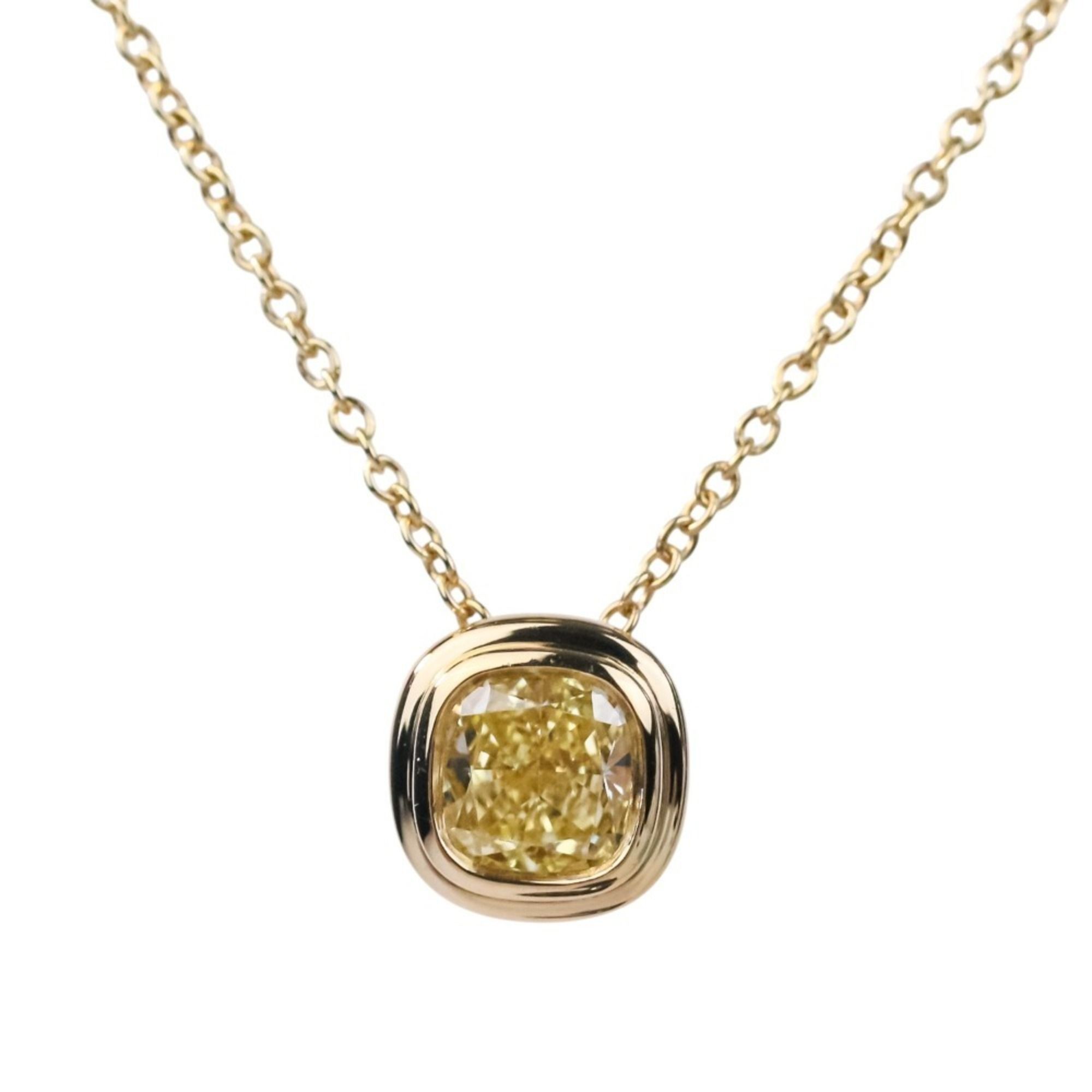 Tiffany & Co. Bizet Yellow Diamond 0.6ct 750 Necklace in Gold for Women